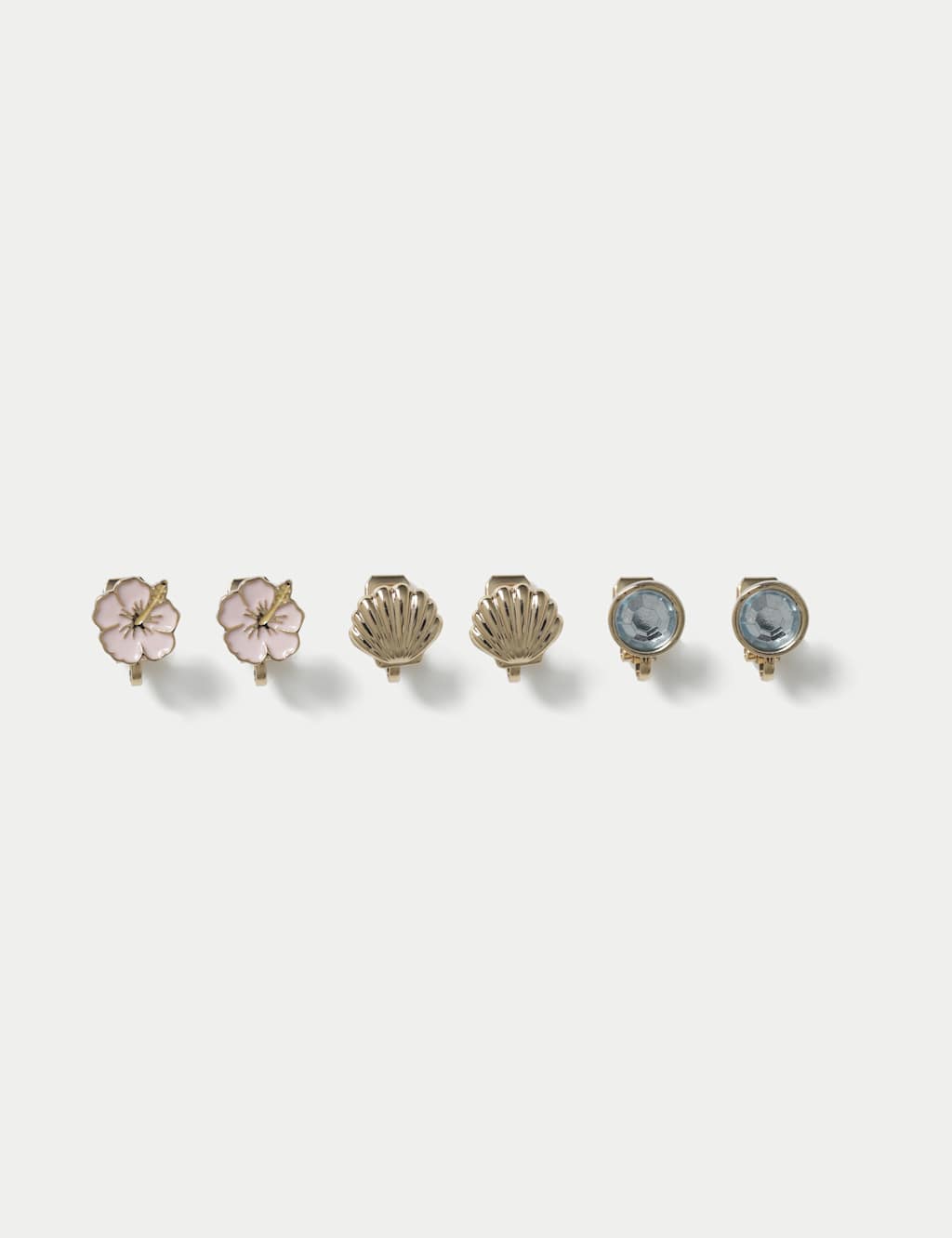 Shell and Flower Earring & Ring Set