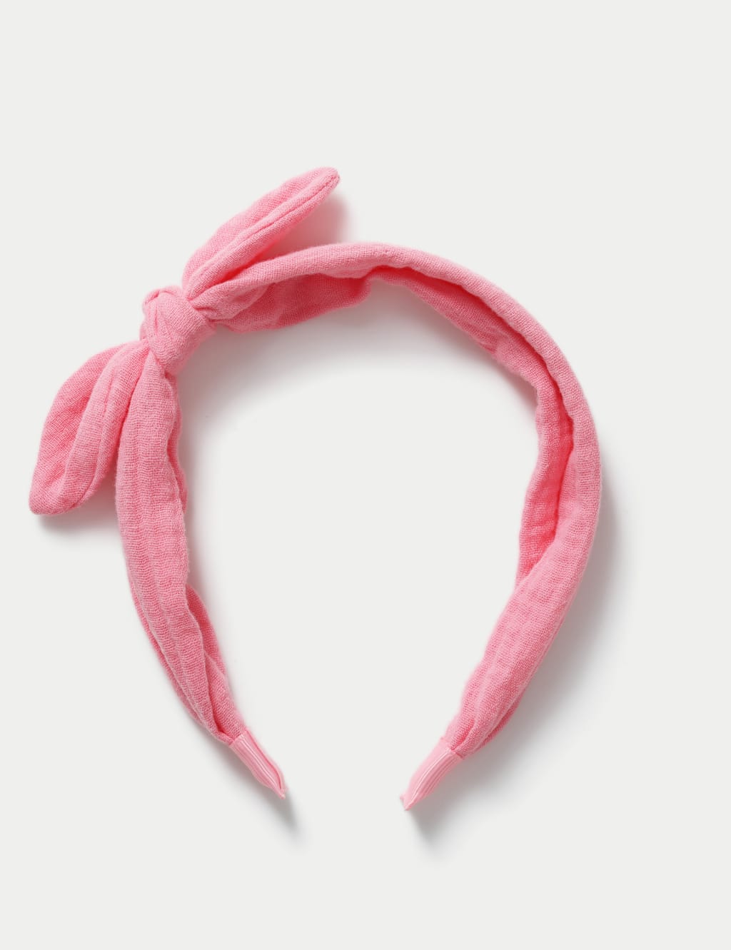 Pink Double Cloth Bow Alice Band