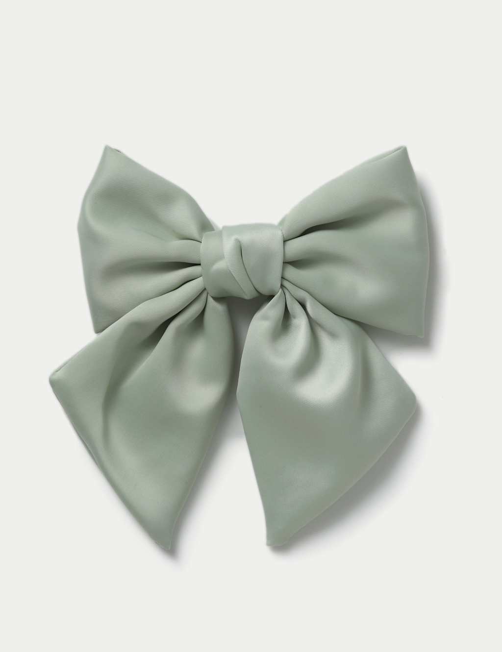 Green Satin Bow