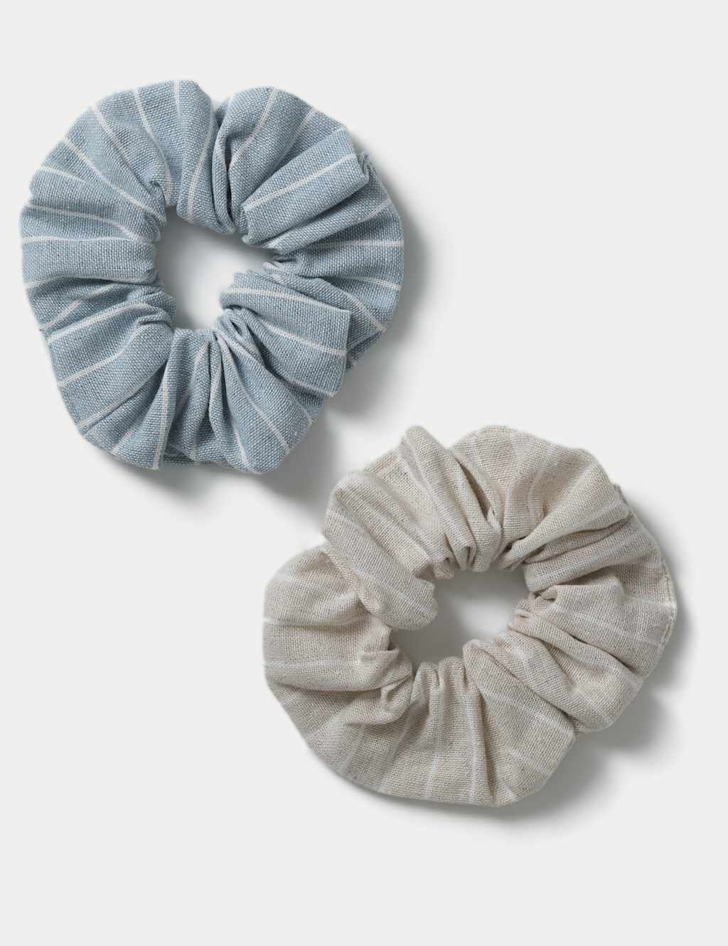 2 Pack Linen Scrunchies