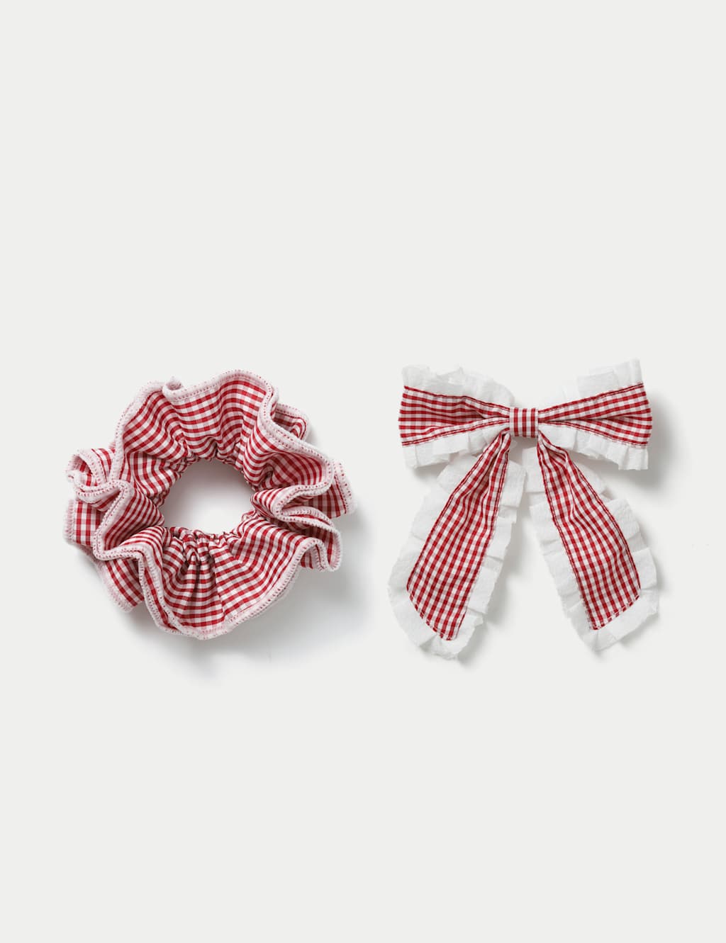 Back To School Gingham Scrunchie And Bow