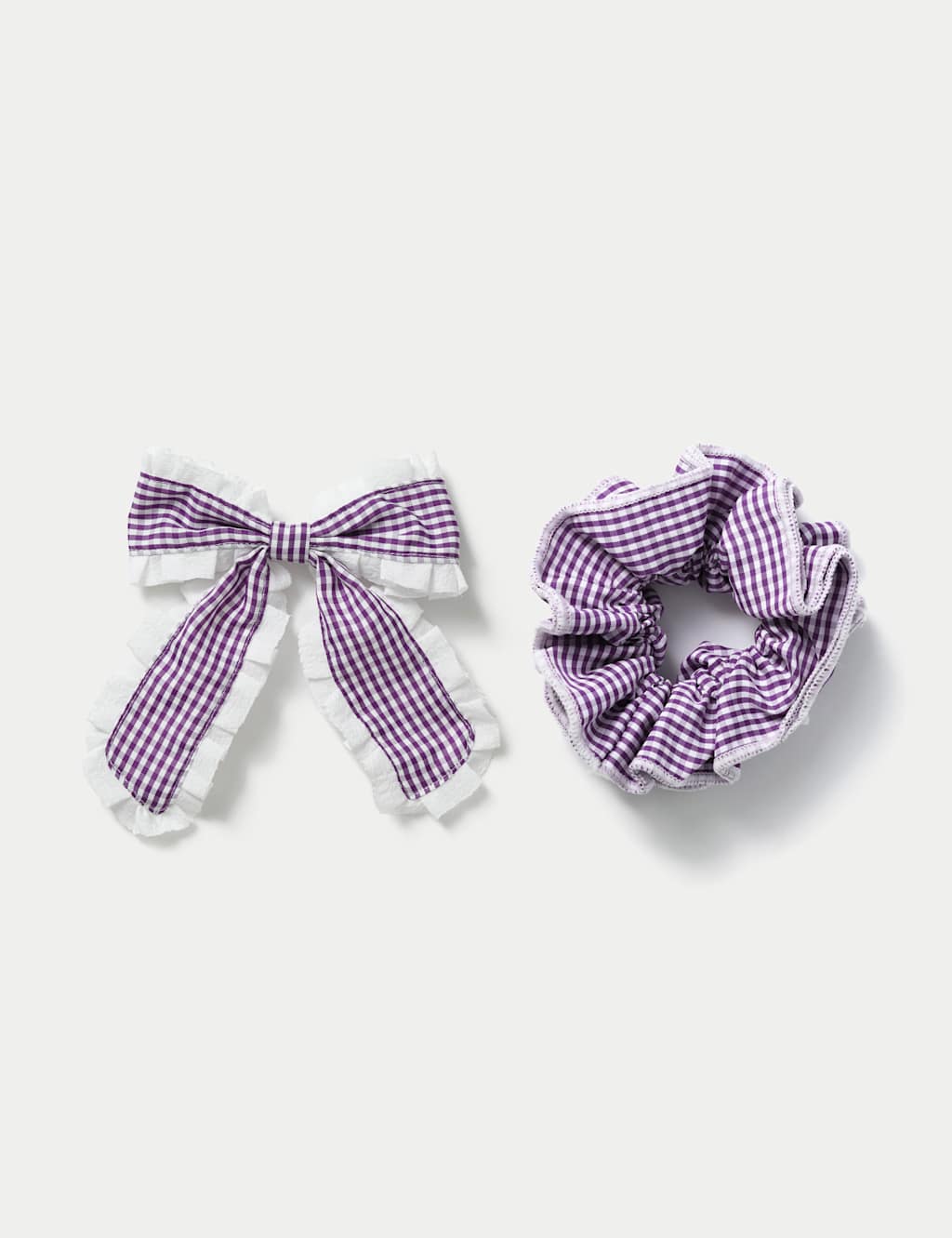 Back To School Gingham Scrunchie And Bow