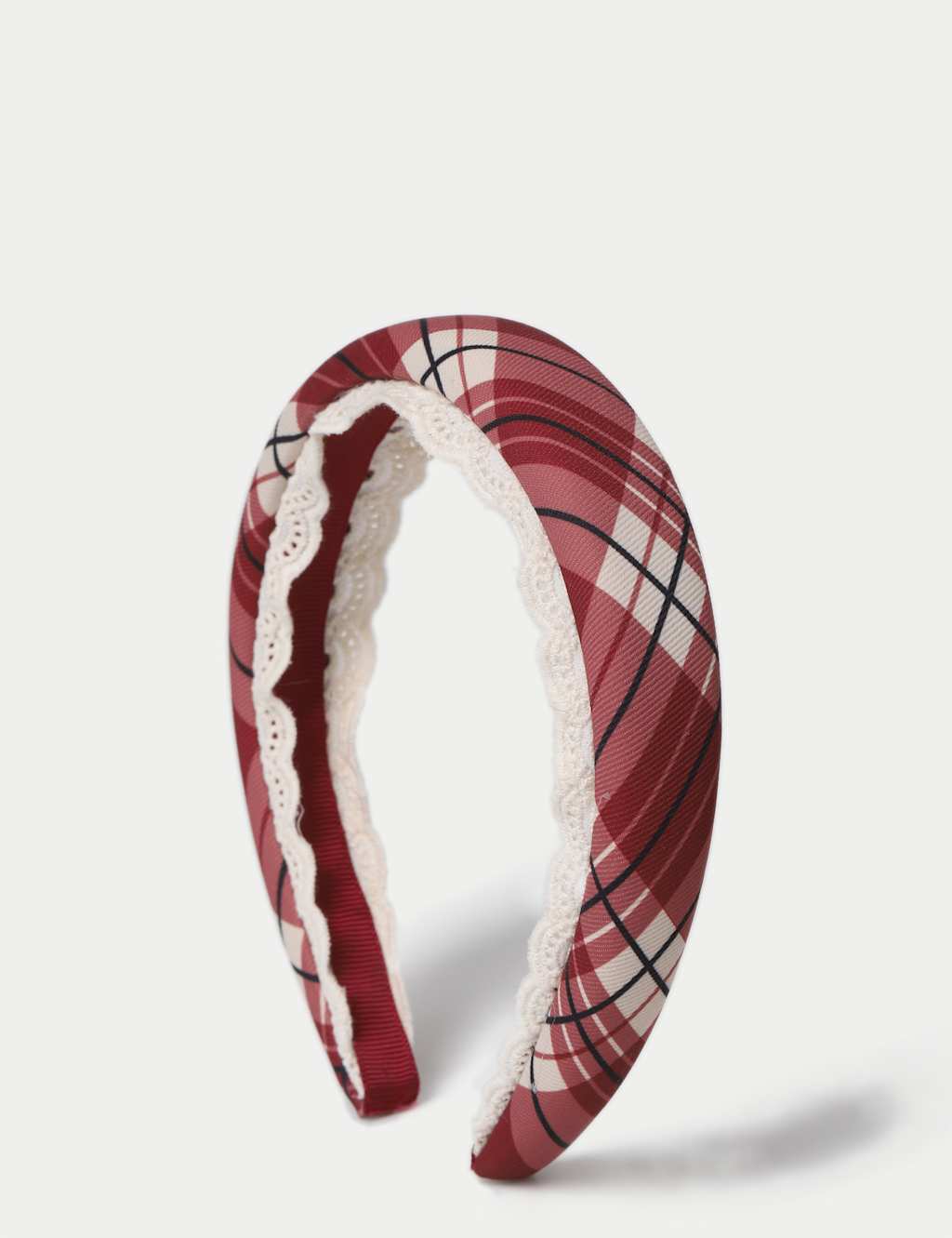 M&S x Binky Check Padded Alice Band Multi