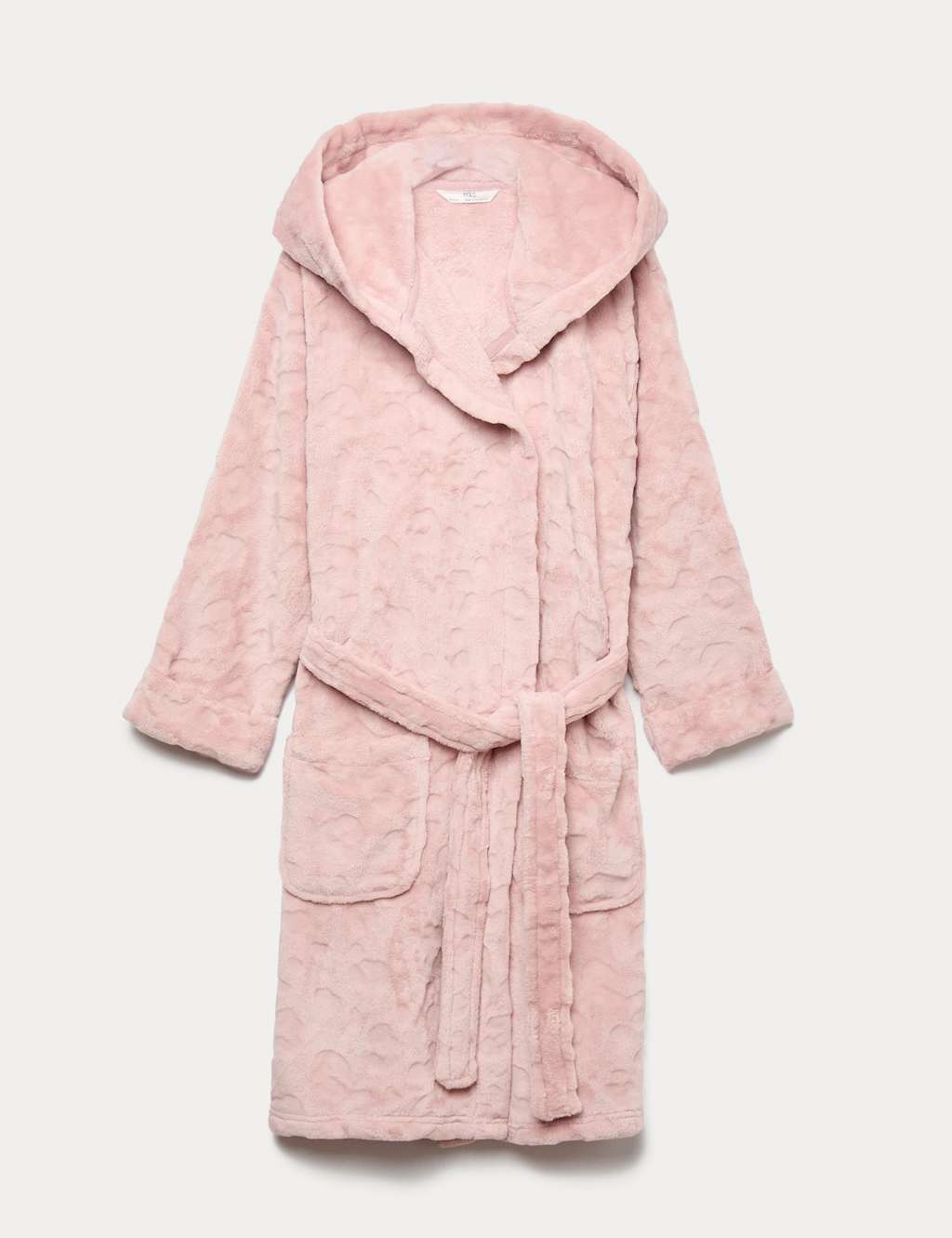 M&S Collection Girls Fleece Leopard Print Robe (1-16 Yrs) - 4-5 Y - Pink, Pink