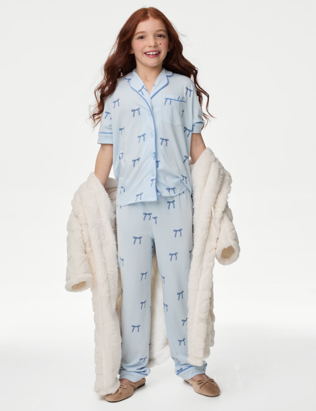 Cotton Modal Patterned Pyjamas (3-16 Yrs)