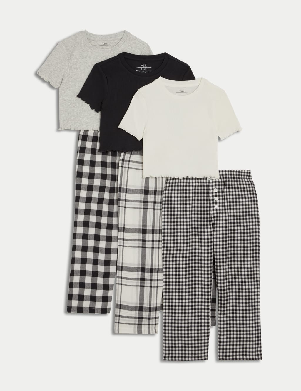 3pk Cotton Rich Printed Pyjama Sets (1-16 Yrs)