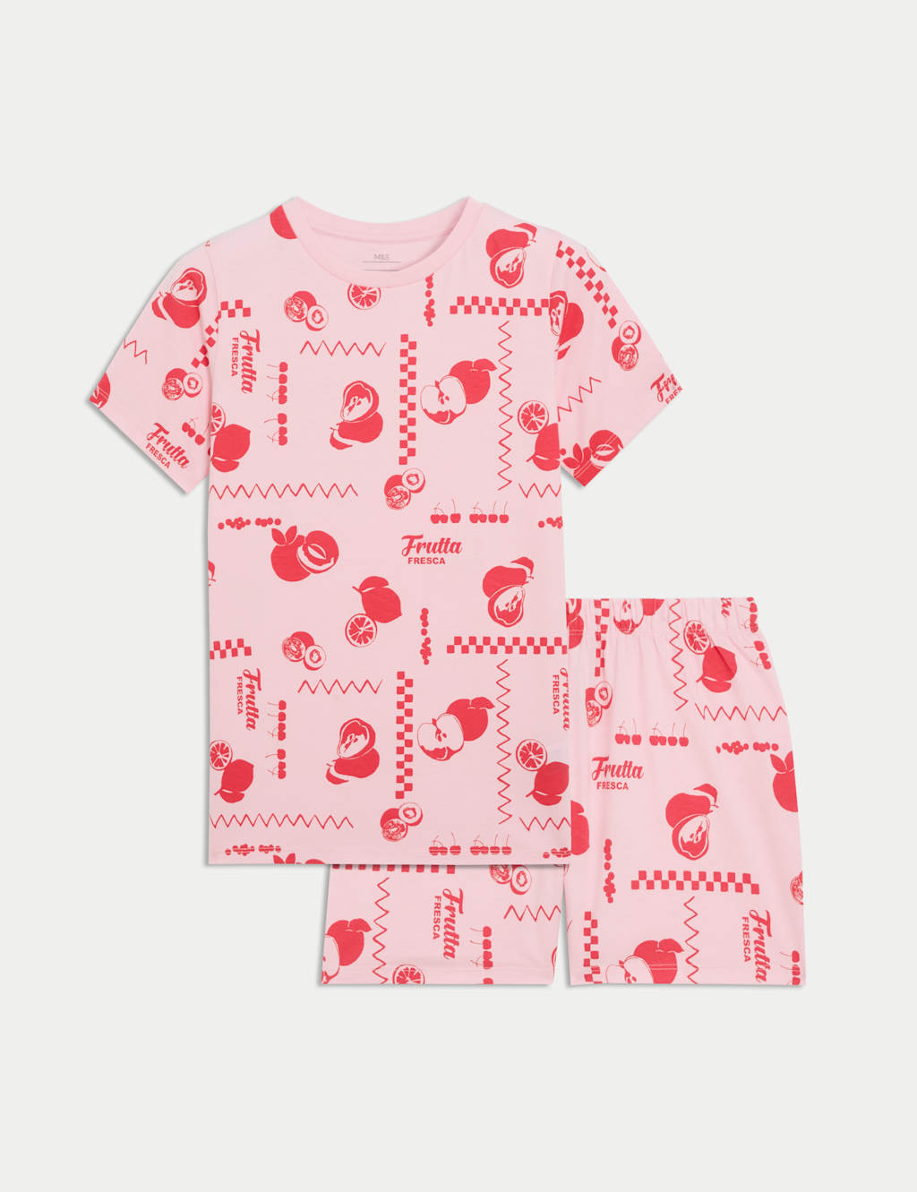 Kids' Pure Cotton Fruit Graphic Short Pyjamas (1-16 Yrs)
