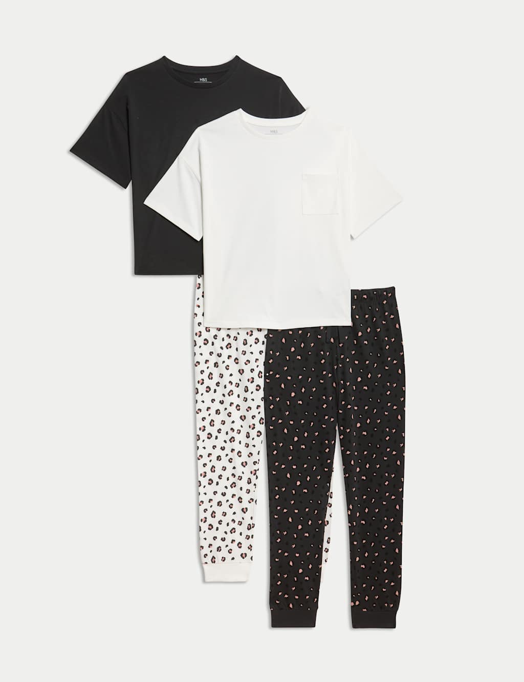 2pk Pure Cotton Animal Print Pyjamas (1-16 Yrs)