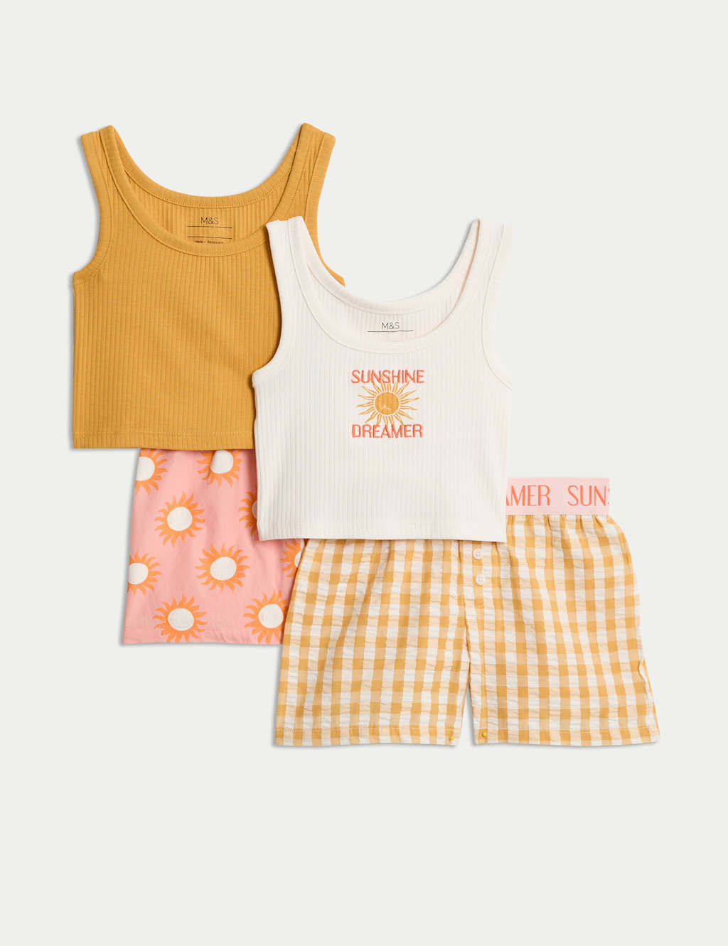 2pk Cotton Rich Patterned Pyjama Sets (1-16 Yrs)
