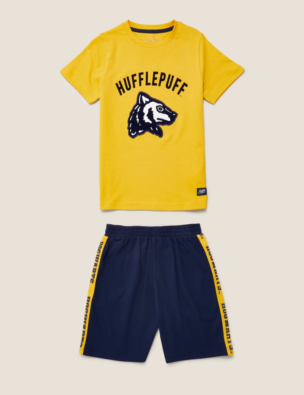 Harry Potter Hufflepuff Pyjama-Set Für Erwachsene – Langarm & Langhose, Offizielle Lizenzware