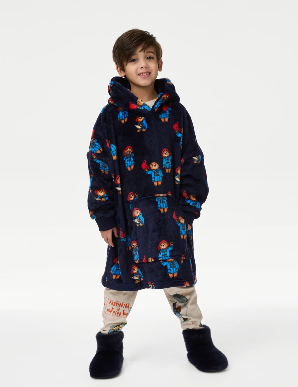 Boys Oversized Navy Hoodies at M S