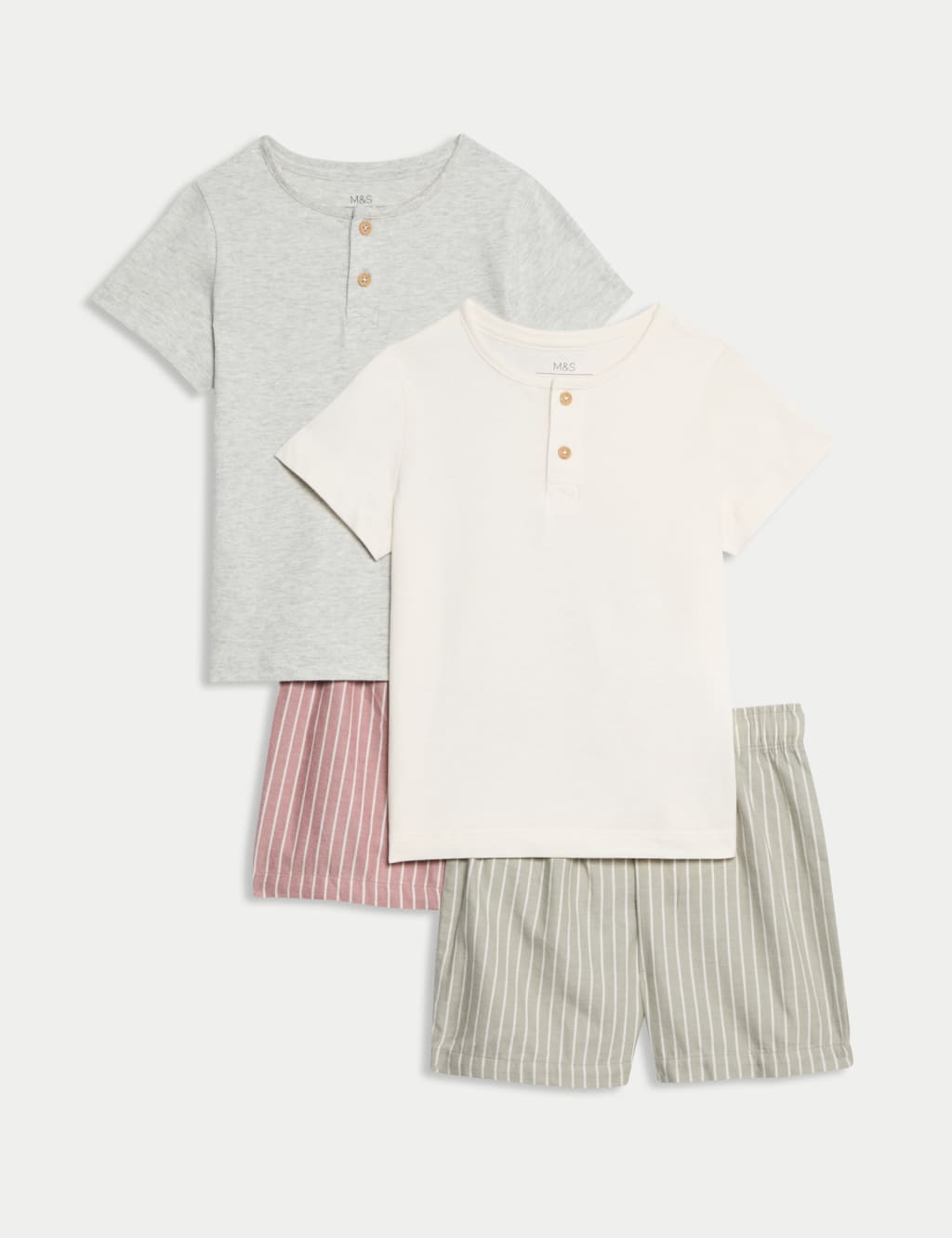 2pk Striped Pyjama Sets (1-16 Yrs)