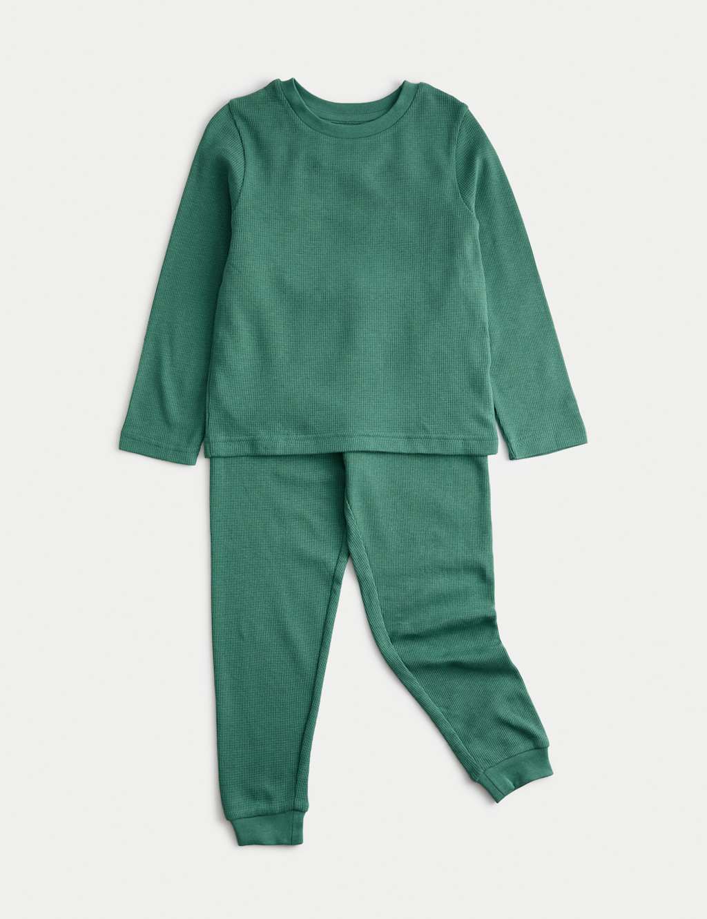 M&S Pure Cotton Pyjamas (1-16 Yrs) Dark Green