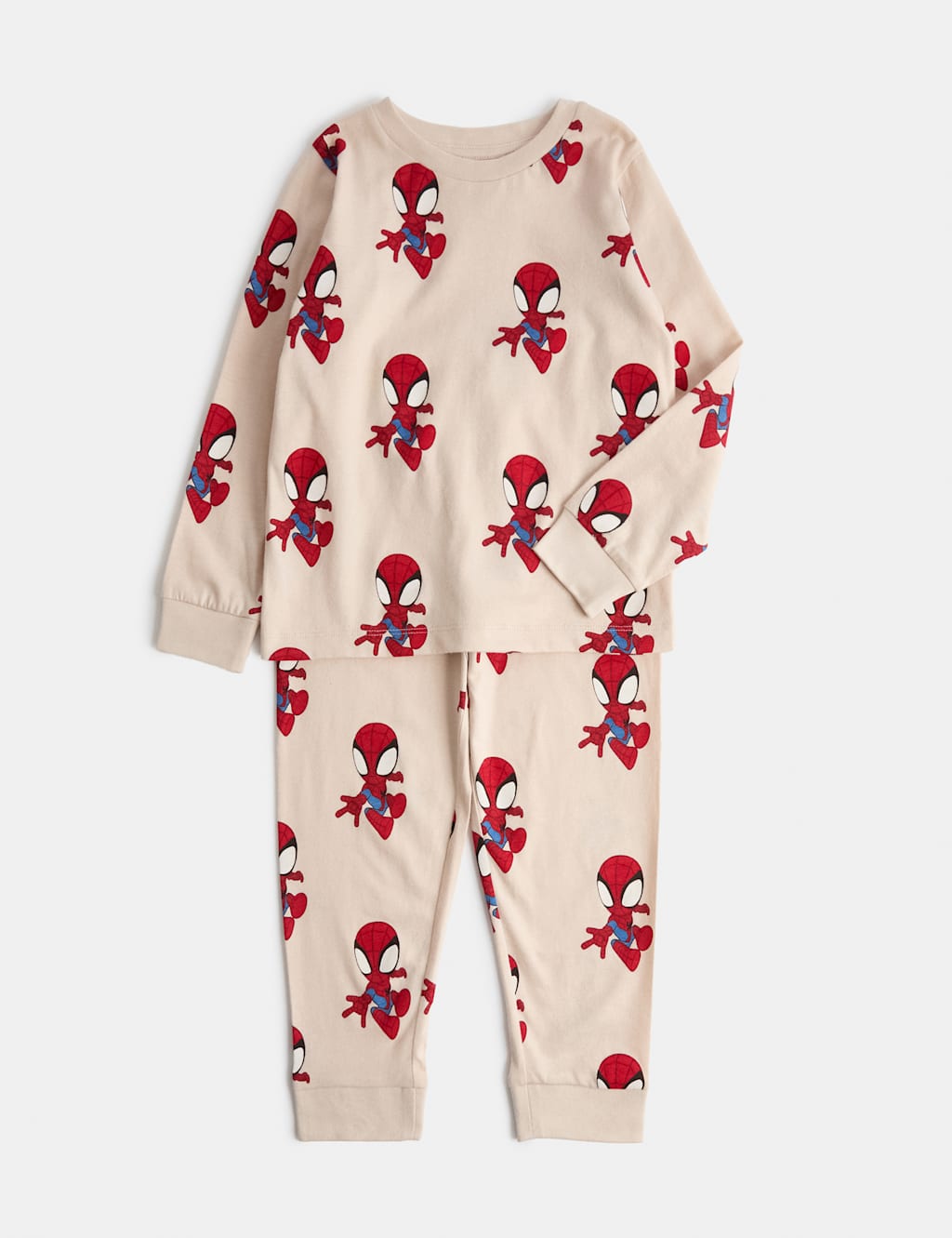M&S Boys Spider-Man Pyjamas (1-8 Yrs) - 7-8 Years - Blue Mix
