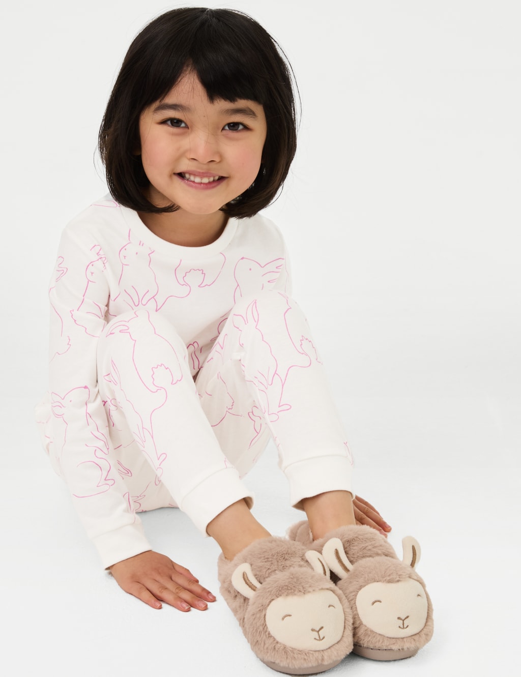 Pure Cotton Bunny Pyjamas (1-8 Yrs)