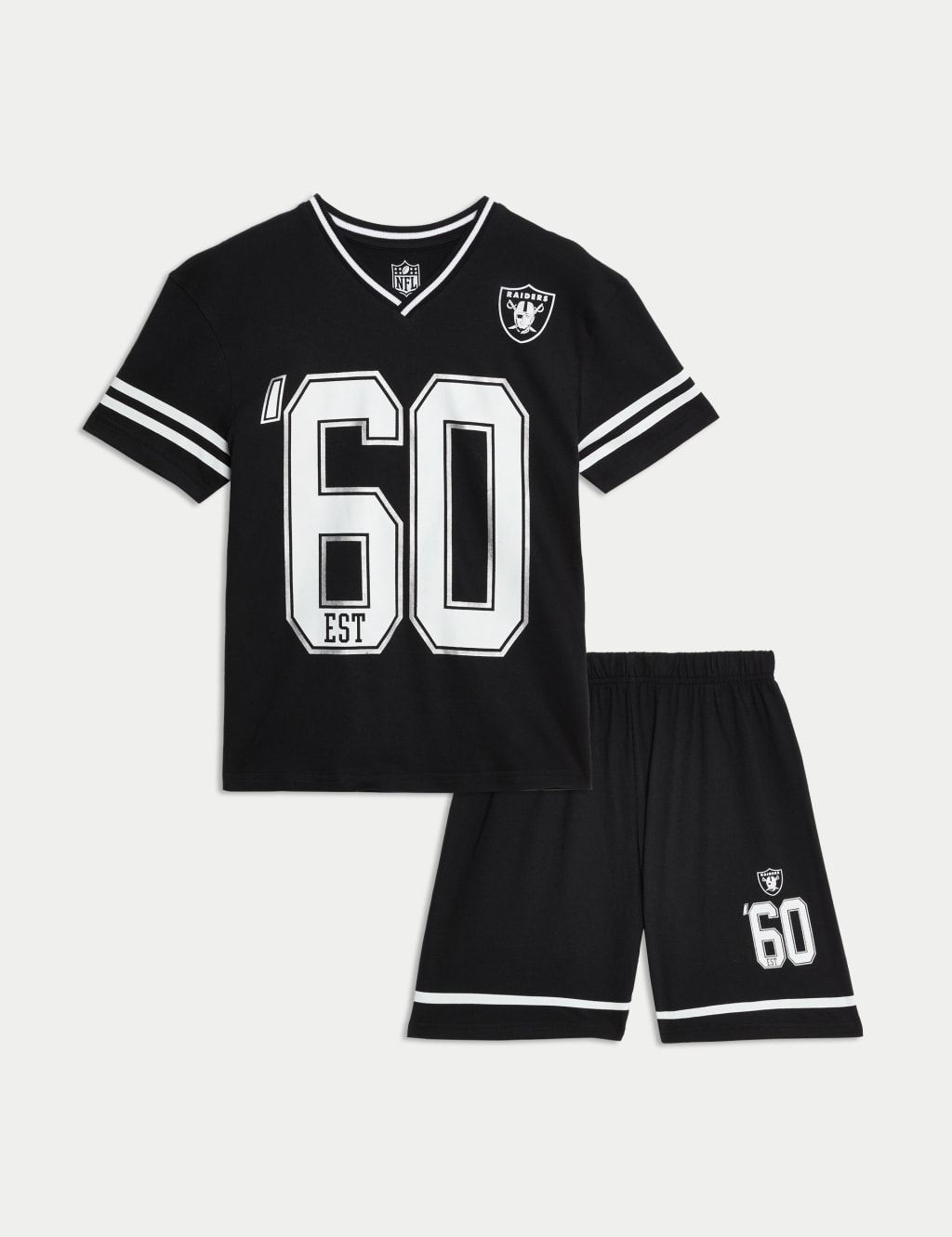 Pure Cotton NFL Raiders Pyjamas (6-16 Yrs)