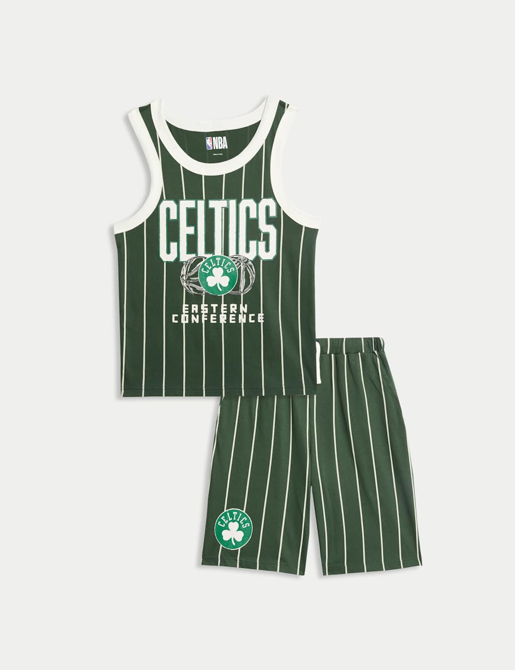Pure Cotton Boston Celtics™ Pyjamas (3-16 Yrs)