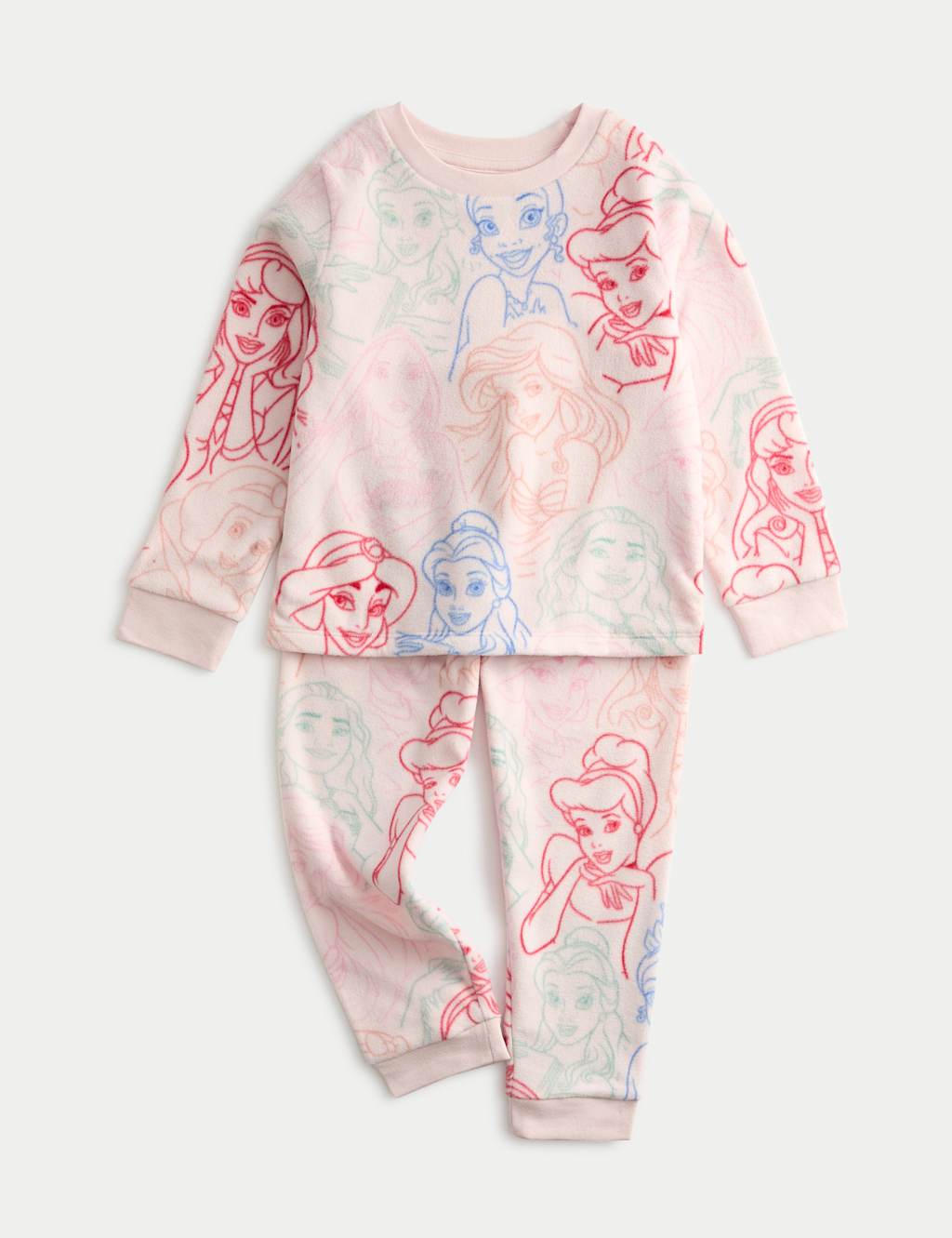 M&S Kids' Disney Princess Pyjamas (2-8 Yrs) Pink Mix