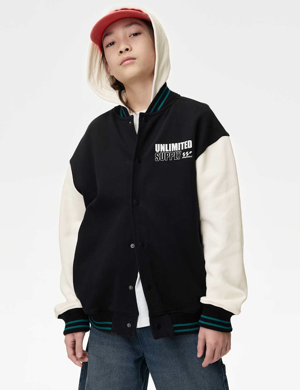 Unlimited Supply Graphic Bomber Hoodie (6-16 yrs)