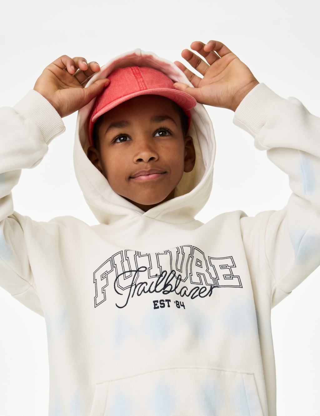 Cotton Rich Ombre Graphic Hoodie (6-16 Yrs)