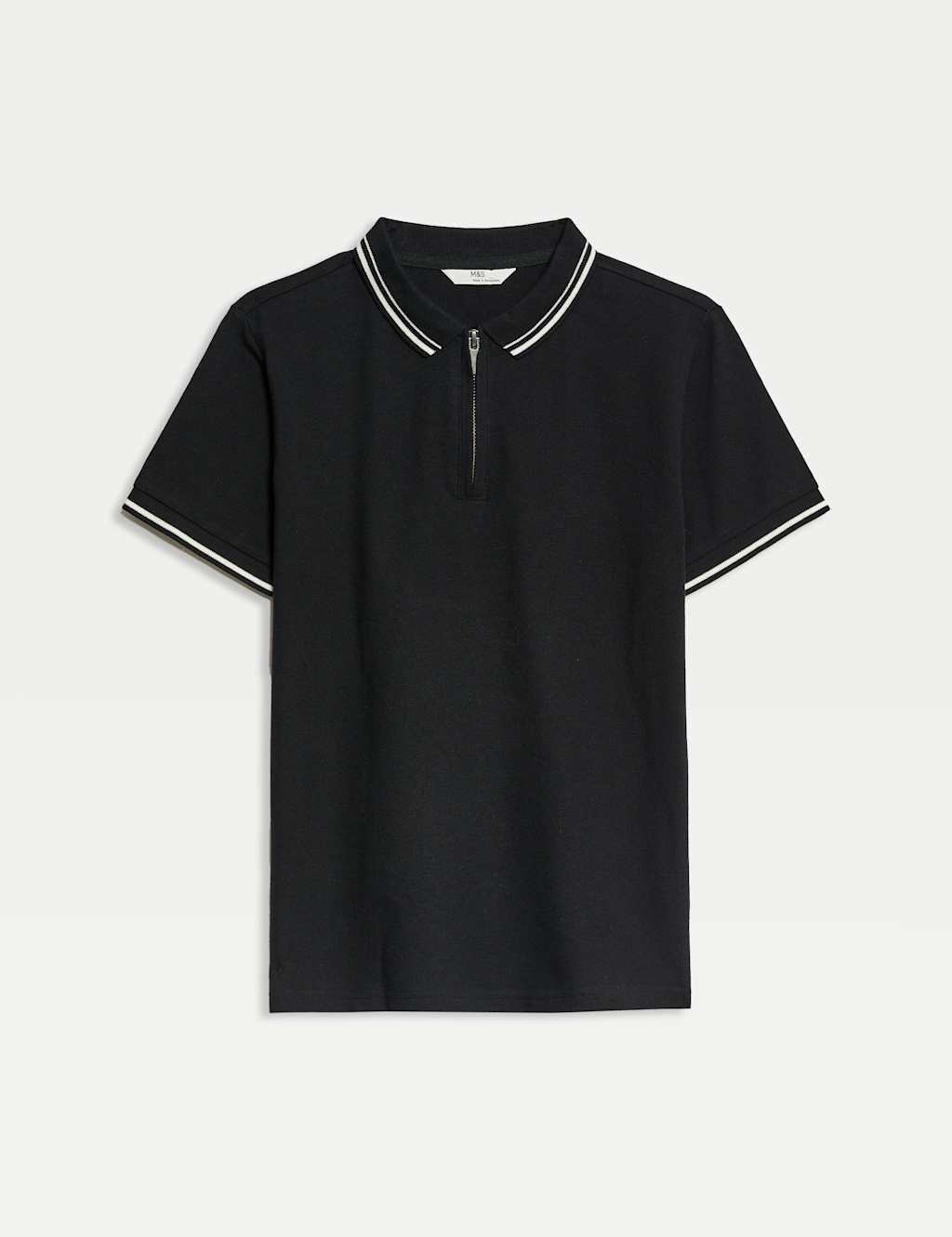 Pure Cotton Half Zip Polo Shirt (6-16 Yrs)