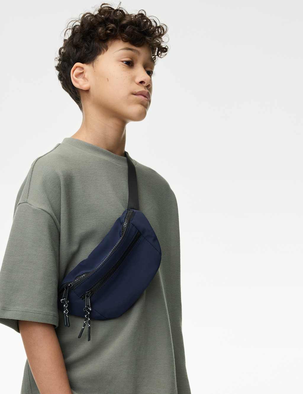 Pure Cotton Textured T-Shirt (6-16 Yrs)