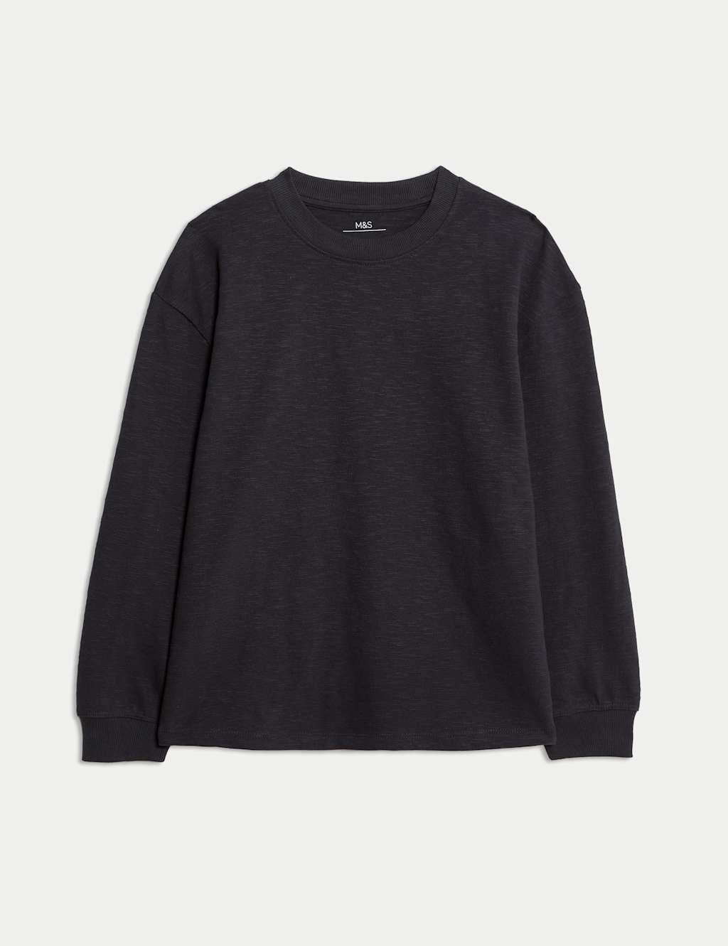 M&S Cotton Rich Top (6-16yrs) Charcoal