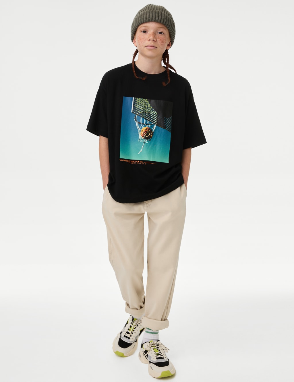Pure Cotton Basketball T-Shirt (2-16 Yrs)