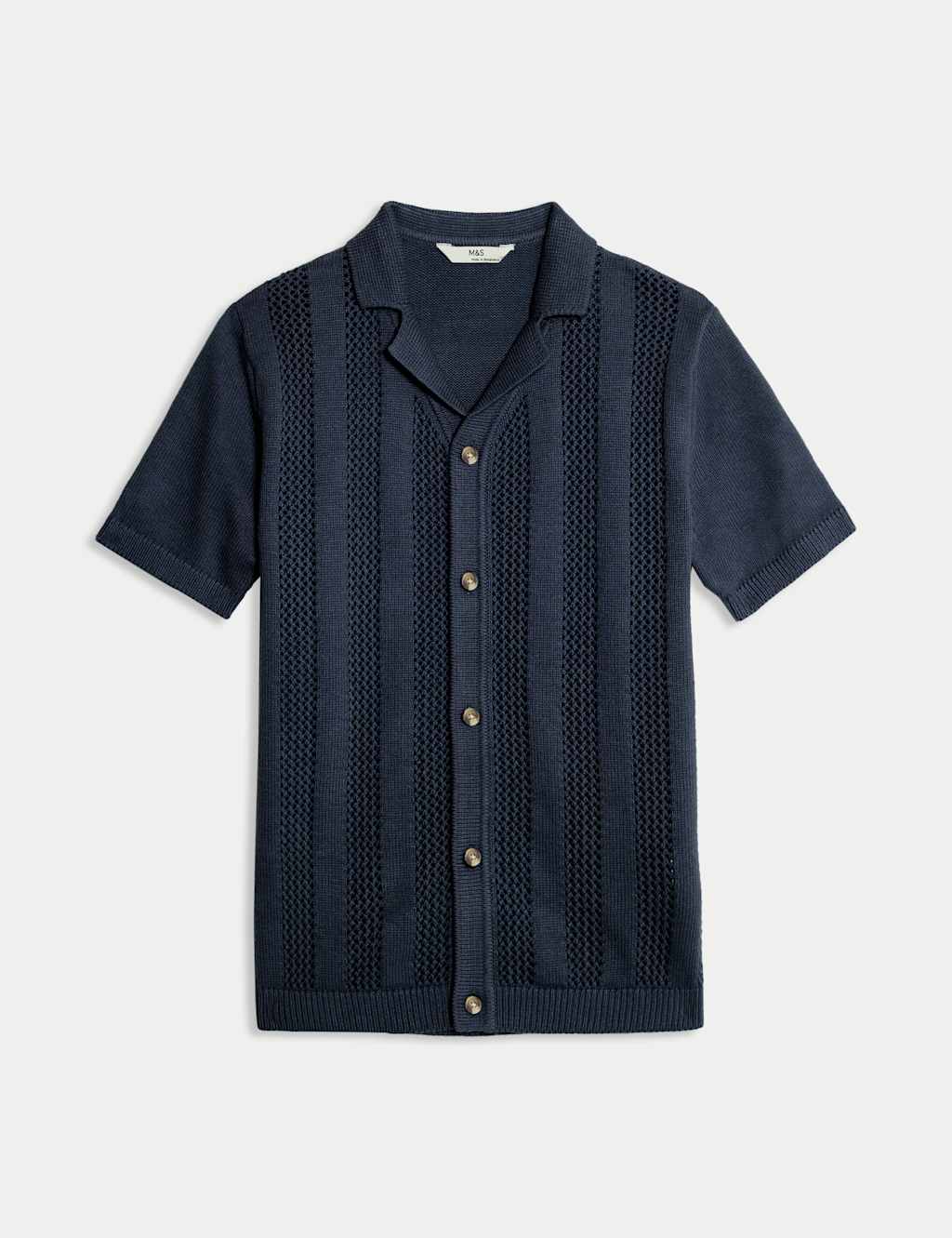 Pure Cotton Knitted Textured T-Shirt (6-16 Yrs)