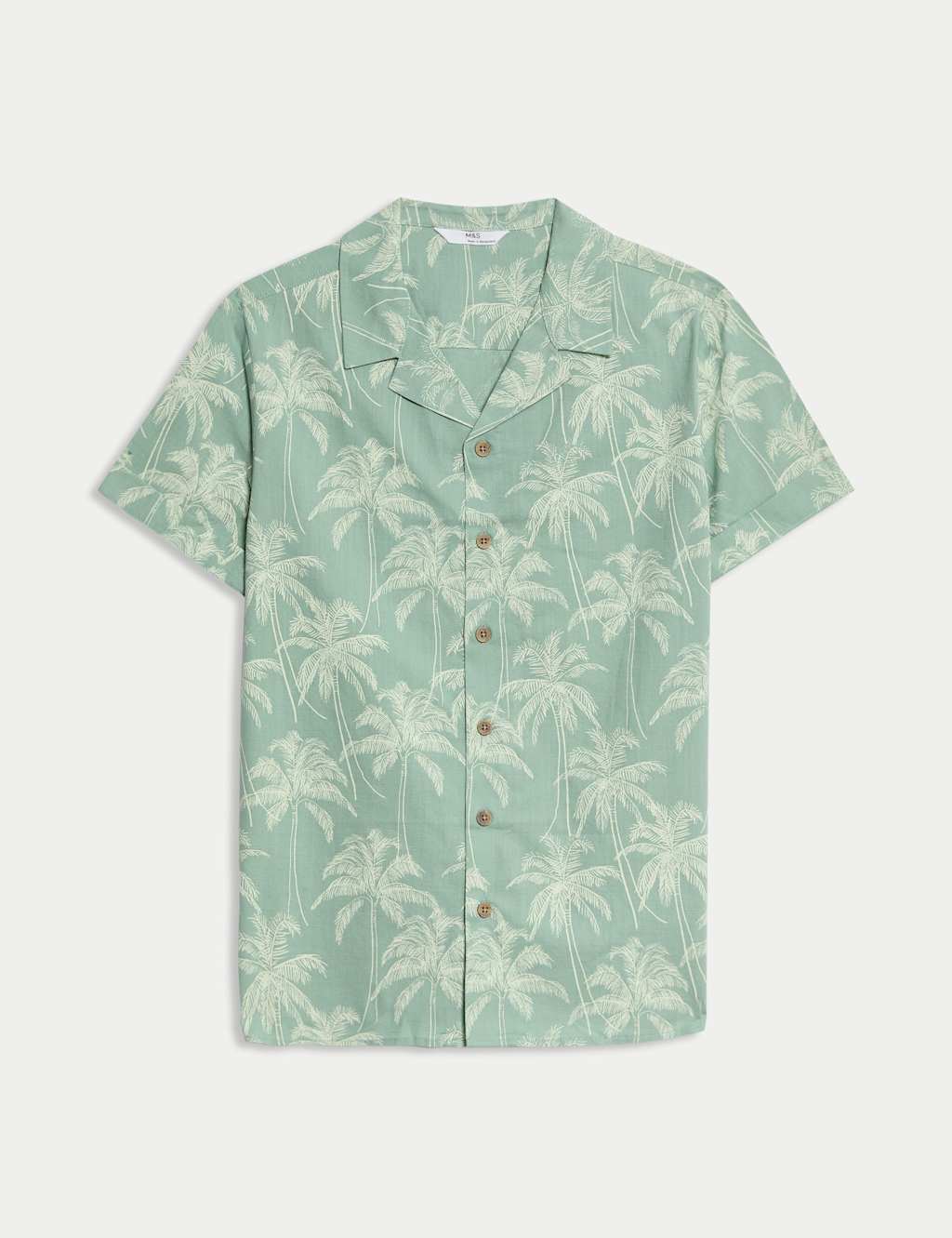 Pure Cotton Palm Print Shirt (2-16 Yrs)