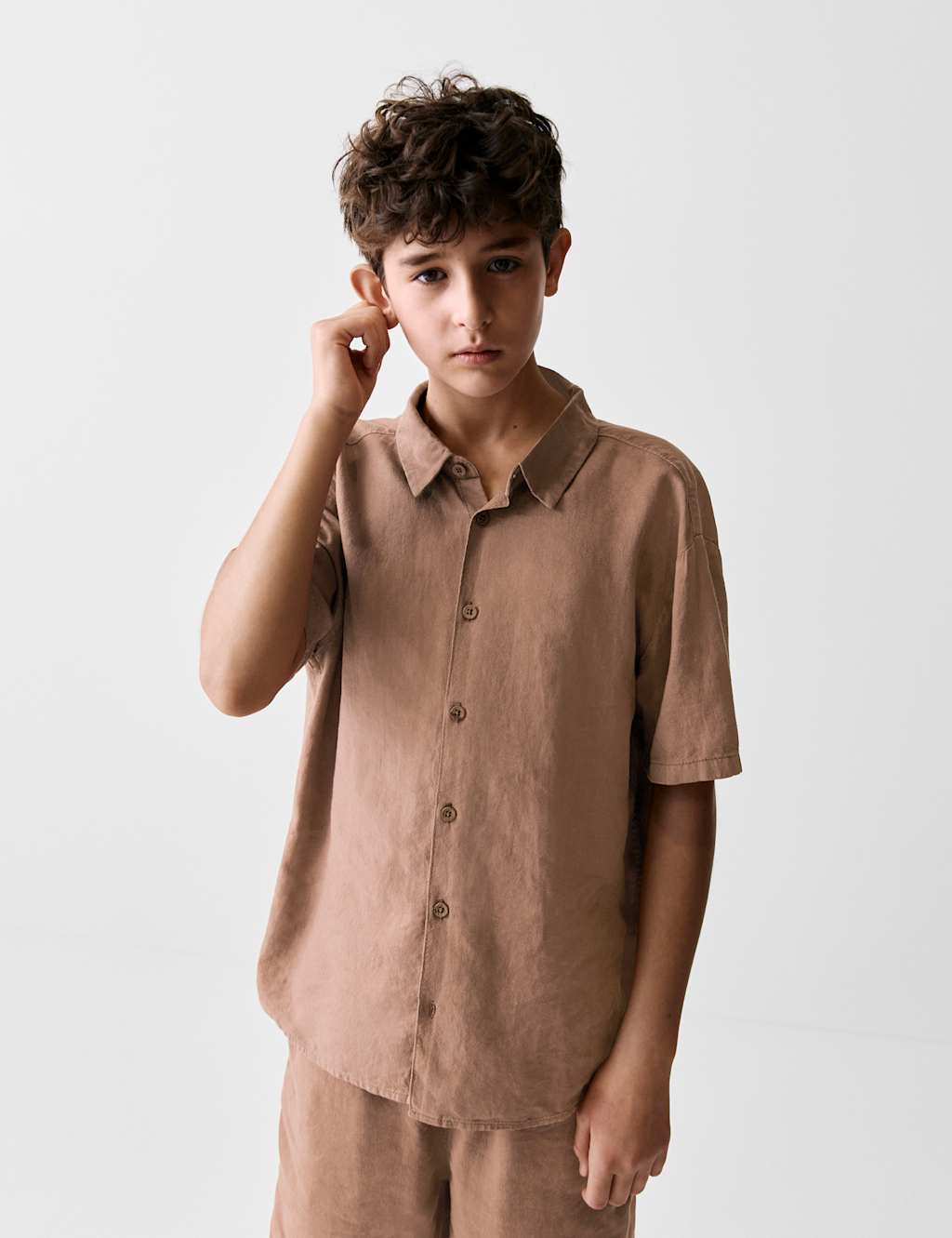 Linen Rich Shirt (2-16 Yrs)
