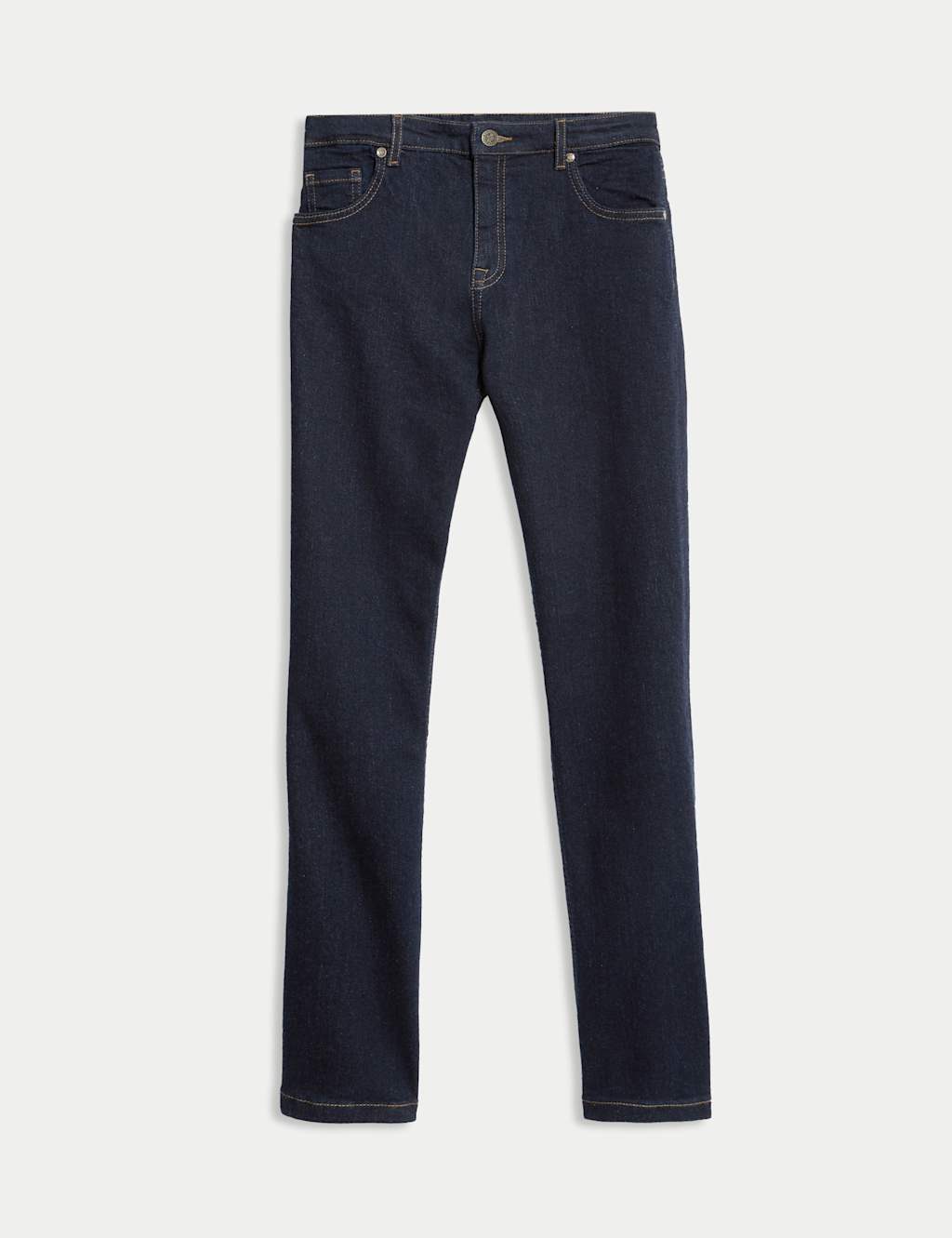 M&S Collection Boys Cotton Rich Straight Jeans (6-16 Yrs) - 9-10Y - Dark Indigo, Dark Indigo,Black