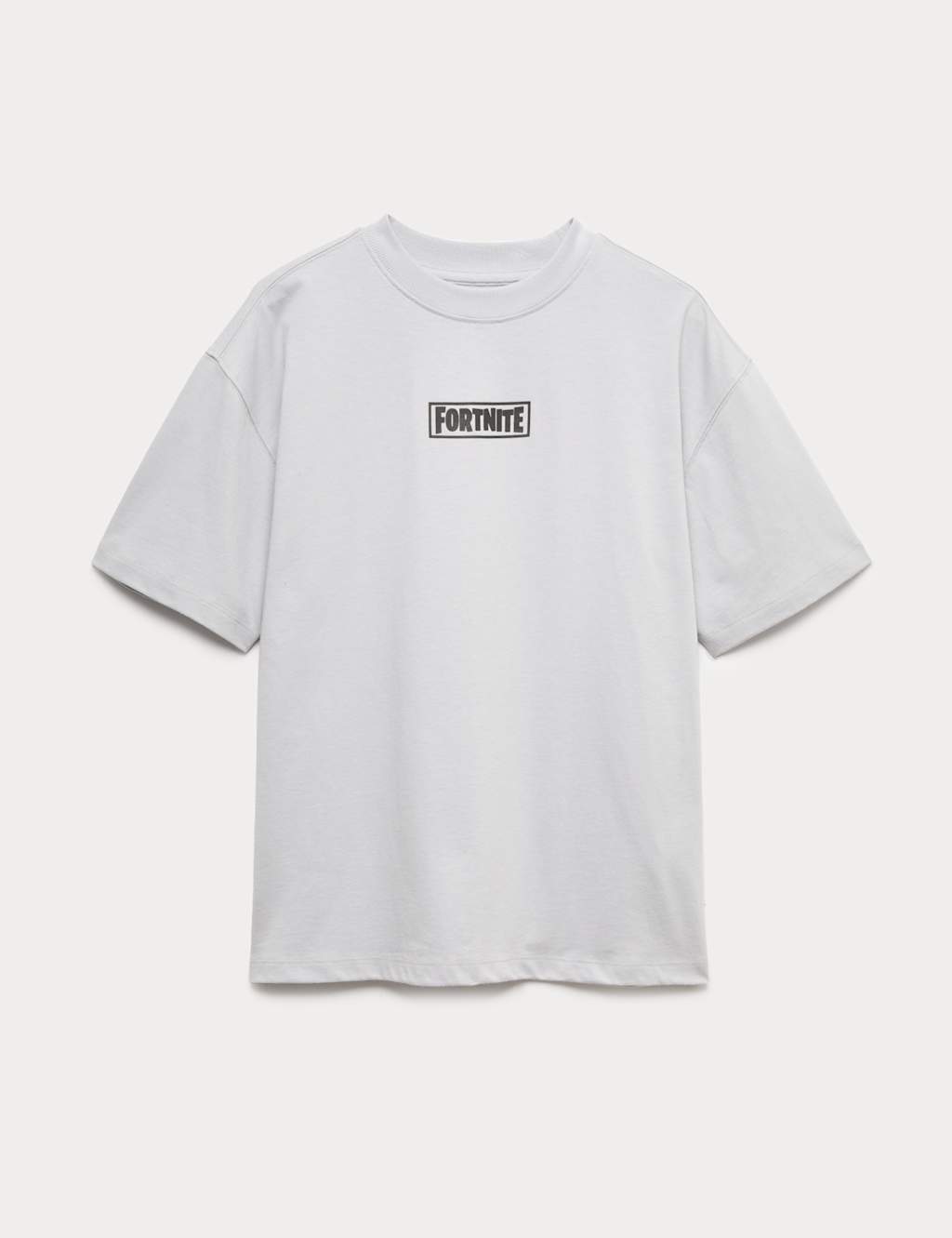 M&S Boys Pure Cotton Fortnite Graphic T-Shirt (6-16 Yrs) - 13-14 Years - Grey
