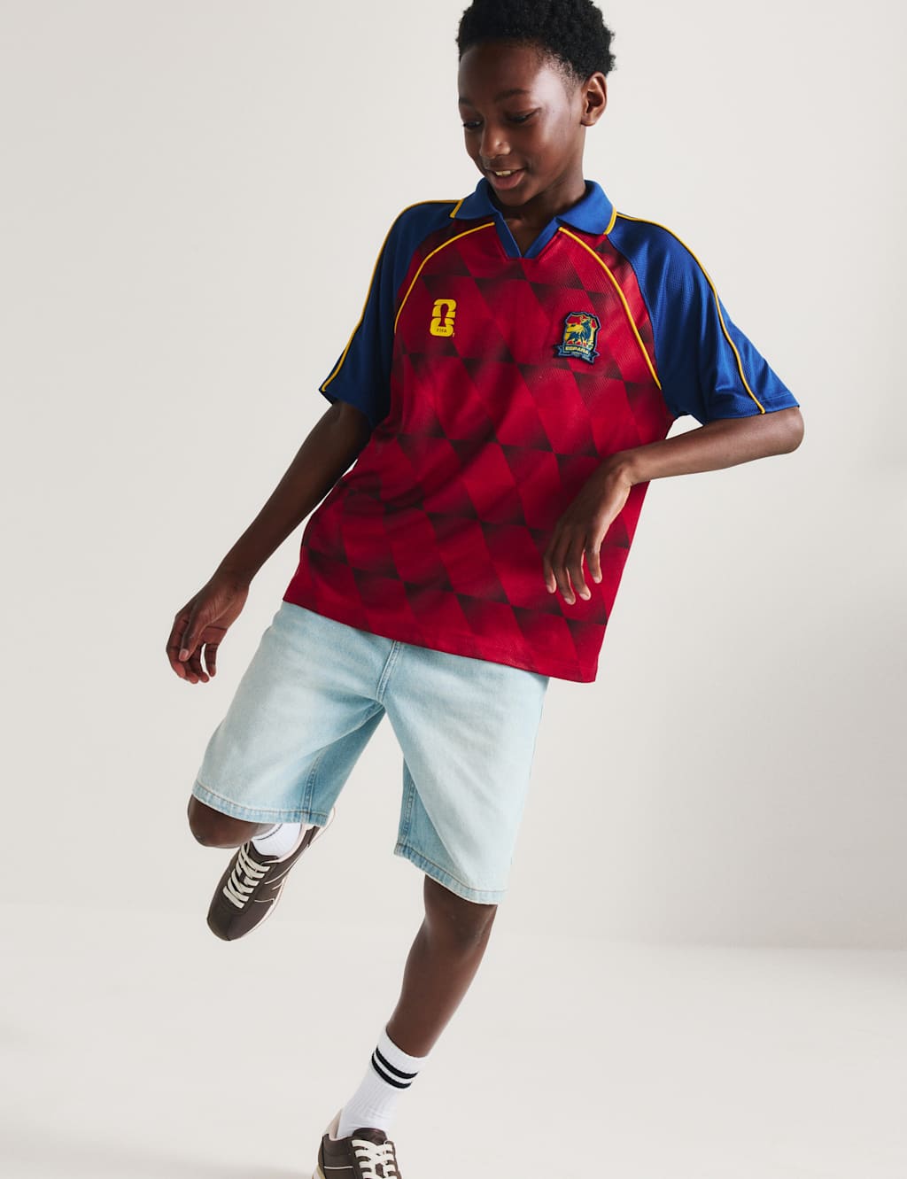 M&S Boys FIFA World Cup 26 Spain Football T-Shirt (2-16 Yrs) - 15-16 Years - Red