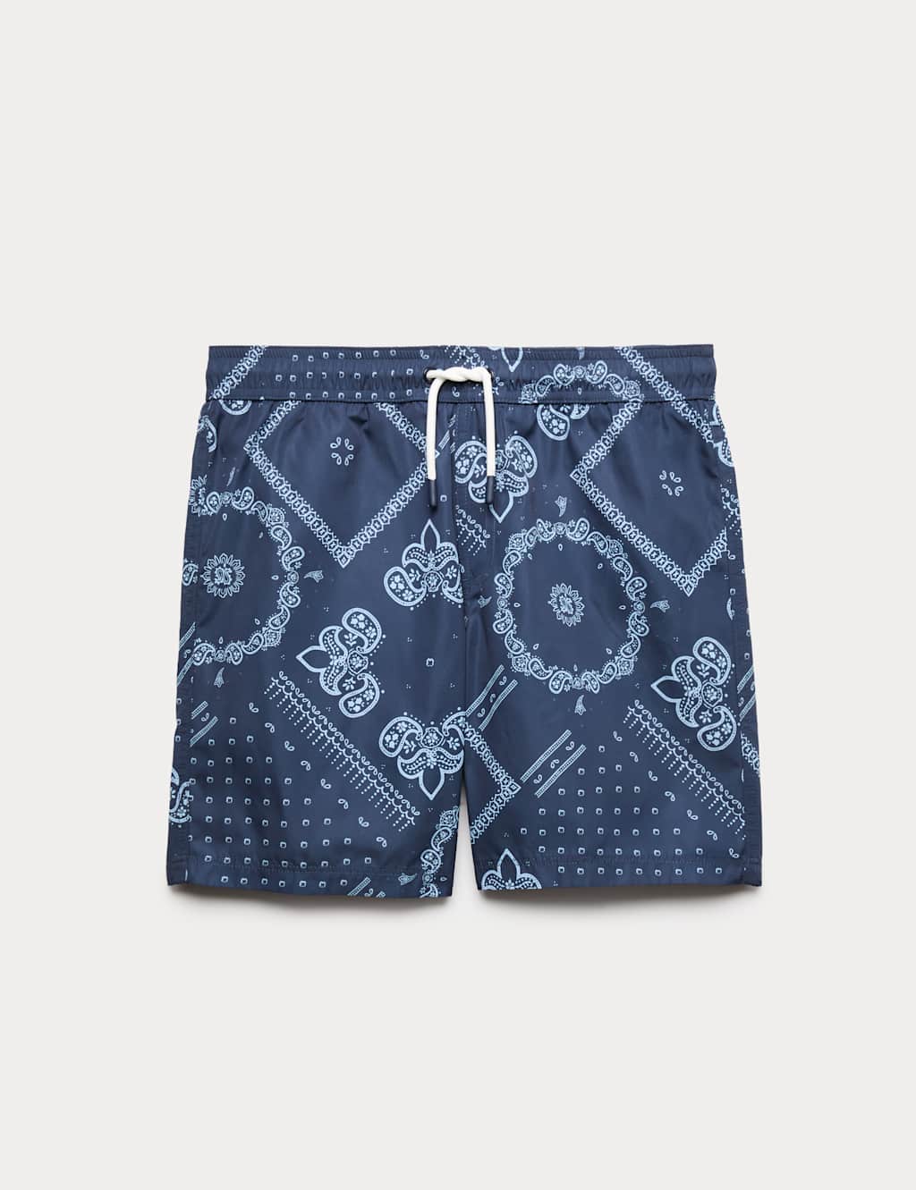 M&S Boys Bandana Print Swim Shorts (6-16 Yrs) - 13-14 Years - Navy