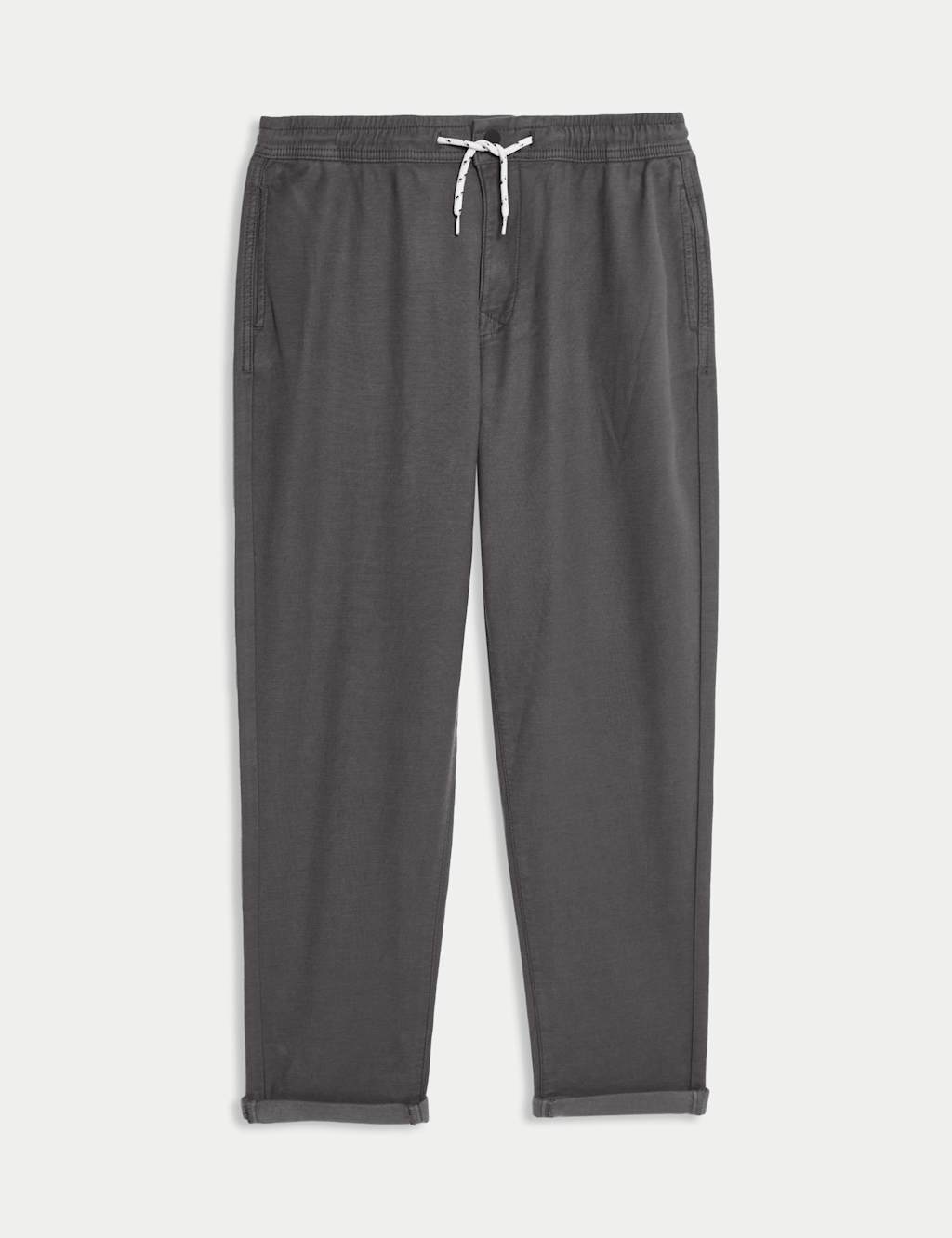M&S Relaxed Cotton Rich Skater Chinos (2-16 Yrs) Grey