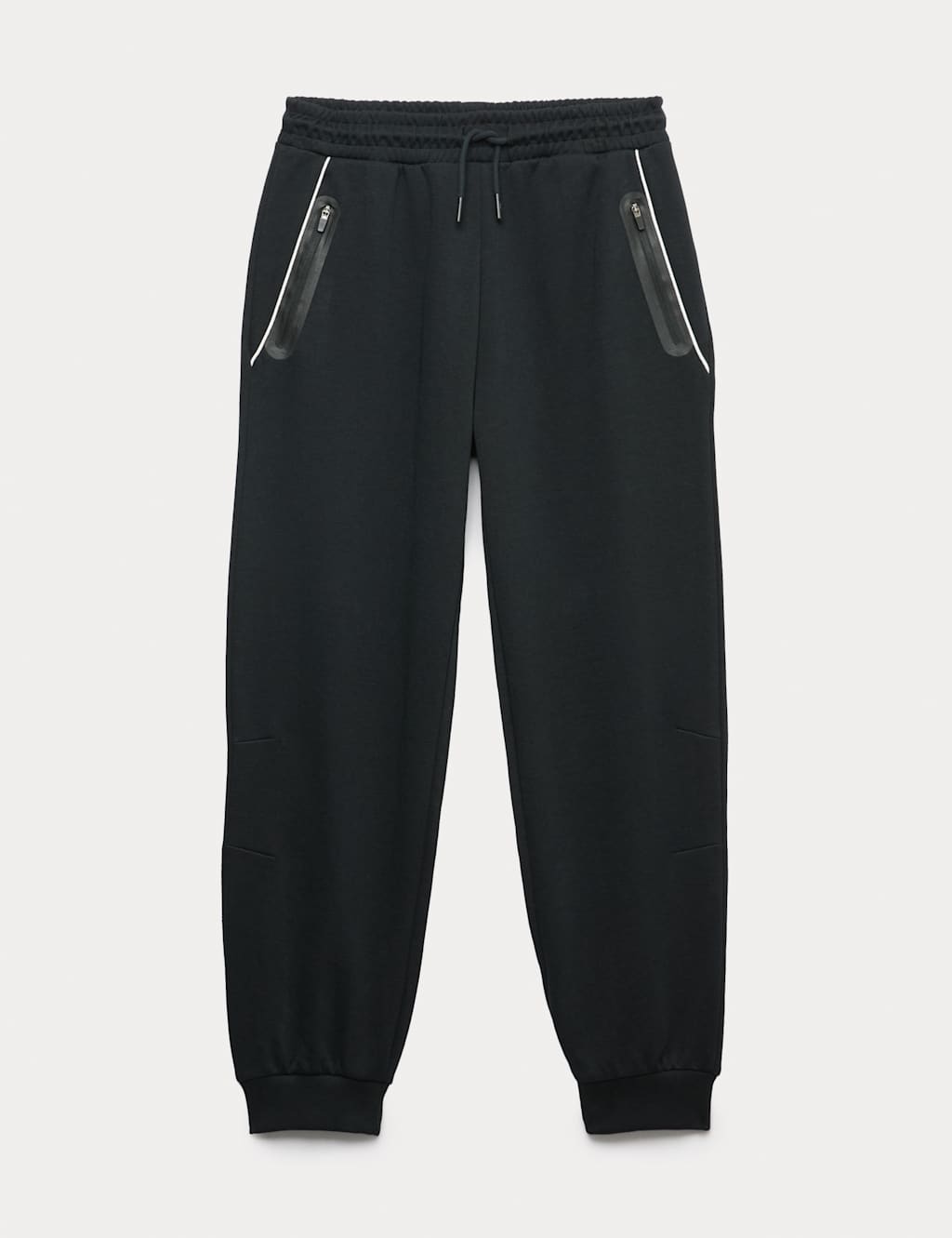 M&S Collection Luxury Boys Piped Pocket Joggers (6-16 yrs) - 9-10Y - Black, Black