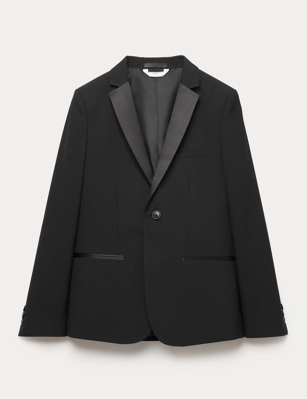 Slim Fit Tuxedo Jacket (6-16 Yrs) Black