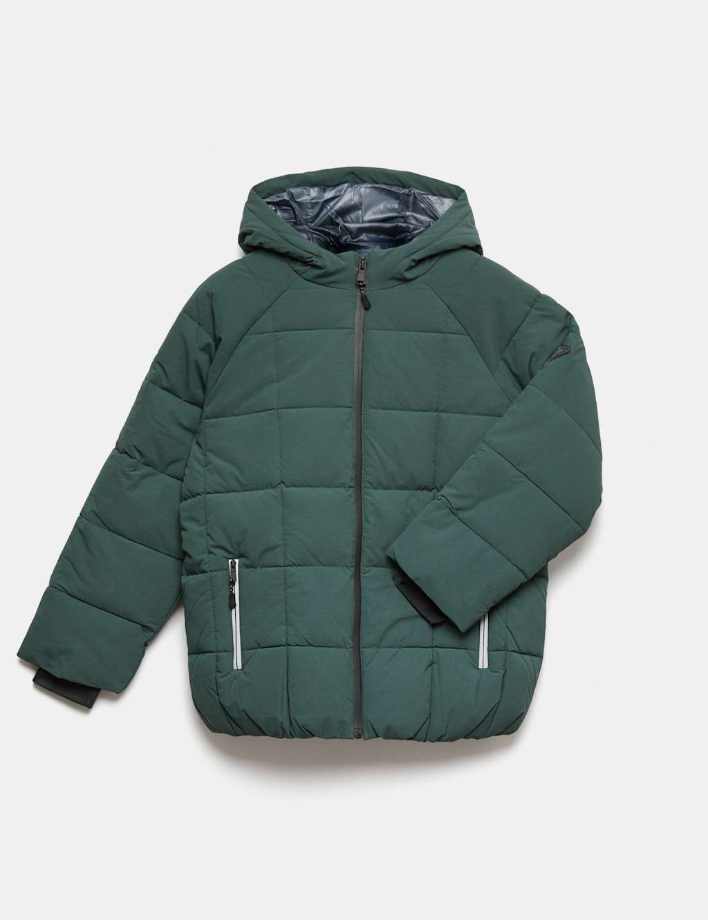M&S Boys Hooded Padded Coat (6-16 Yrs) - 9-10 Years - Green