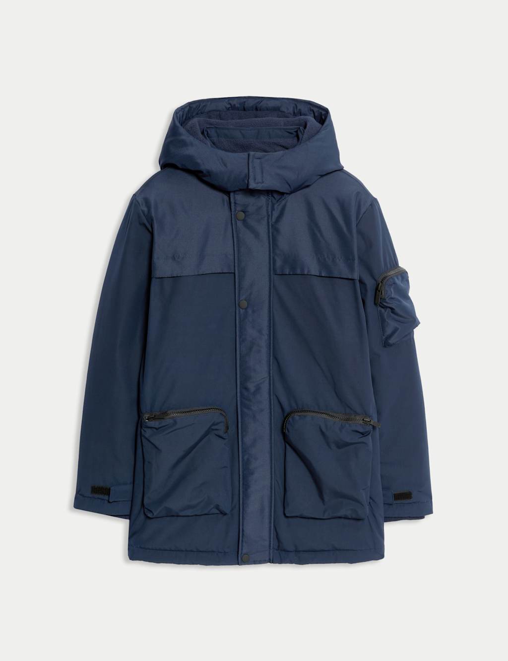 M&S Hooded Parka Coat (6-16 Yrs) Navy