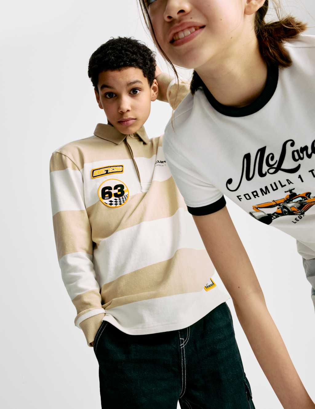 Pure Cotton McLaren F1 Team Rugby Top (6-16 Yrs)