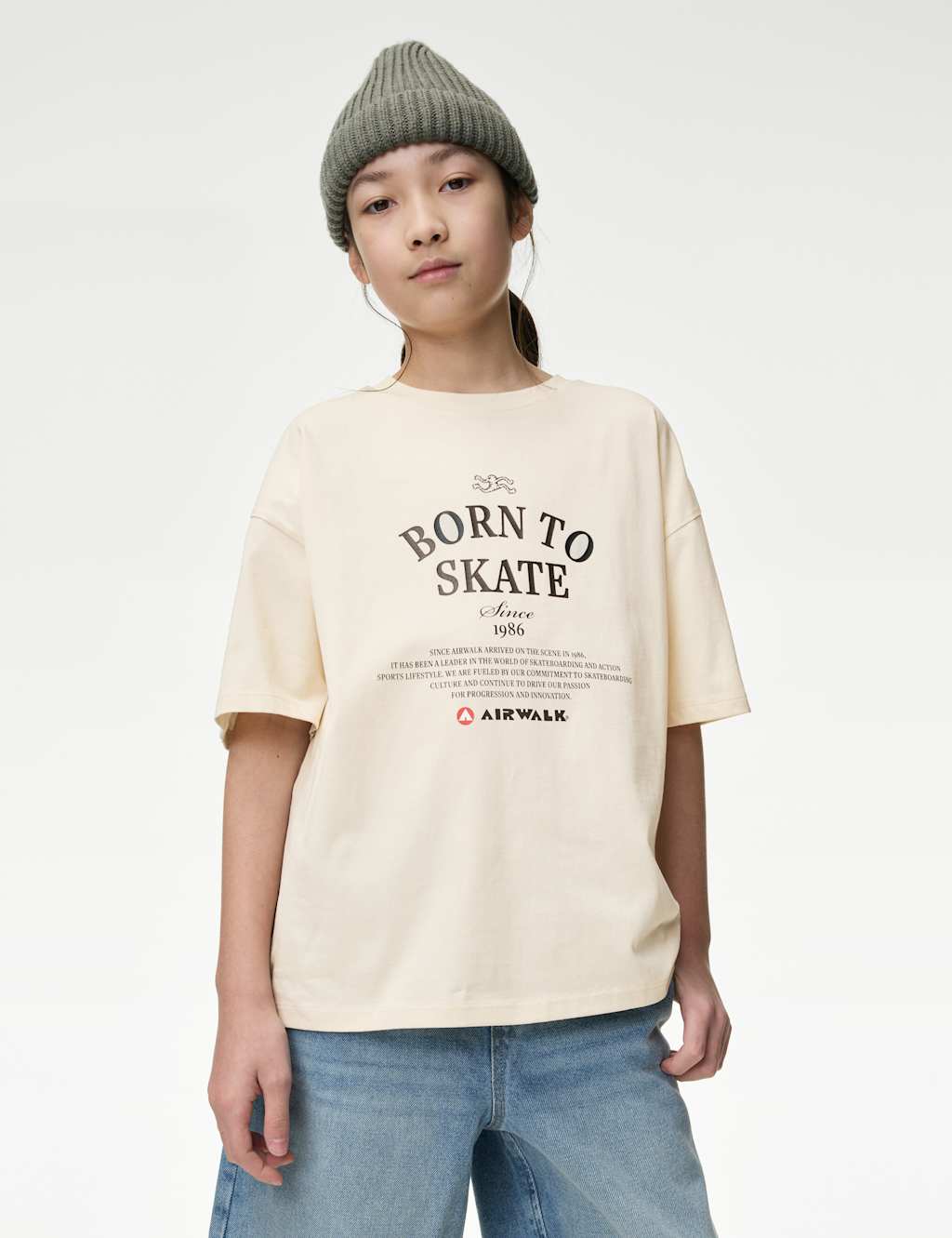 Pure Cotton Skate Graphic T-Shirt (6-16 Yrs)