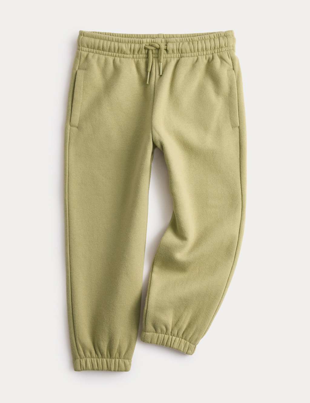 M&S Cotton Rich Joggers (2-8 Yrs) Avocado