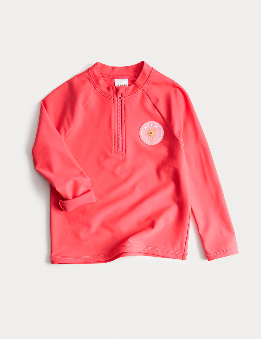 M&S Boys Plain Rash Vest (2-8 Yrs) - 3-4 Years - Red