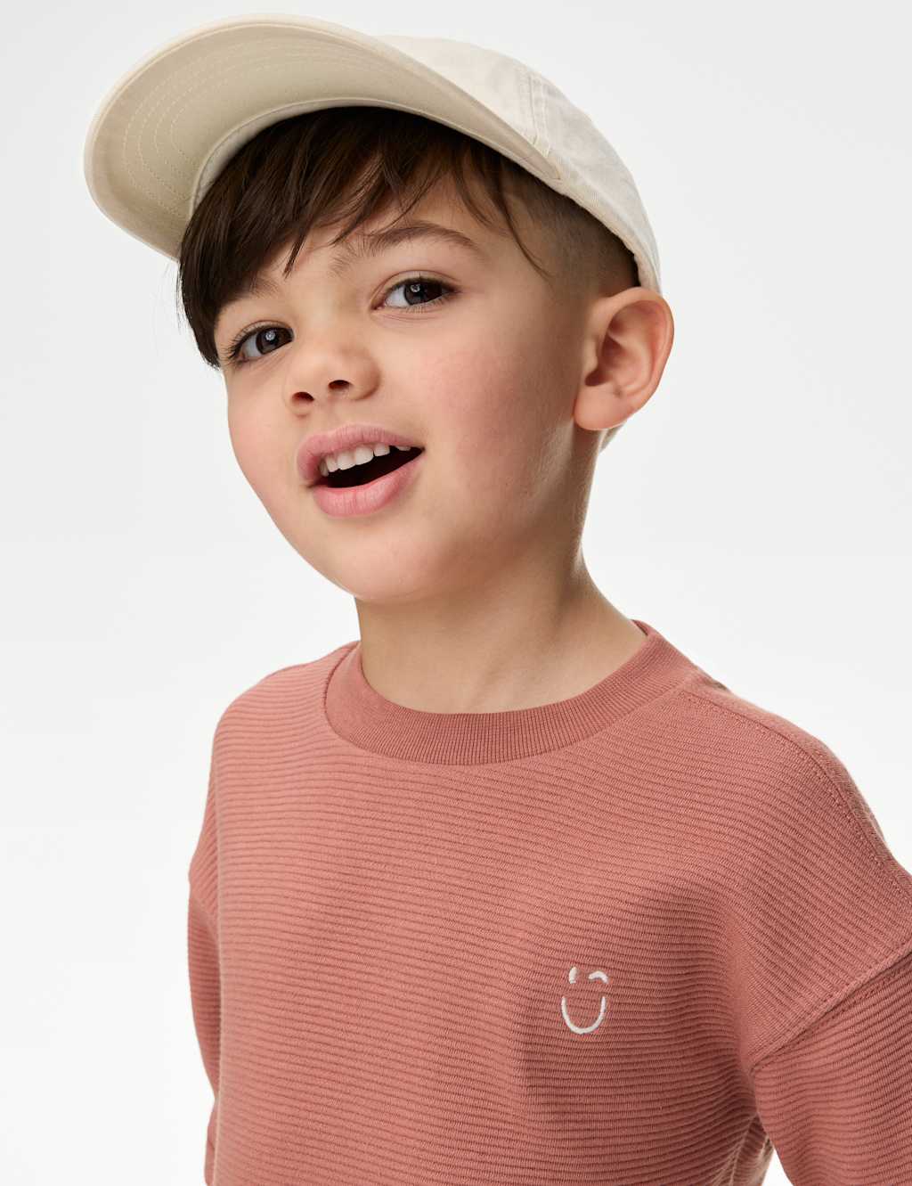 Pure Cotton Textured T-Shirt (1-7 Yrs)
