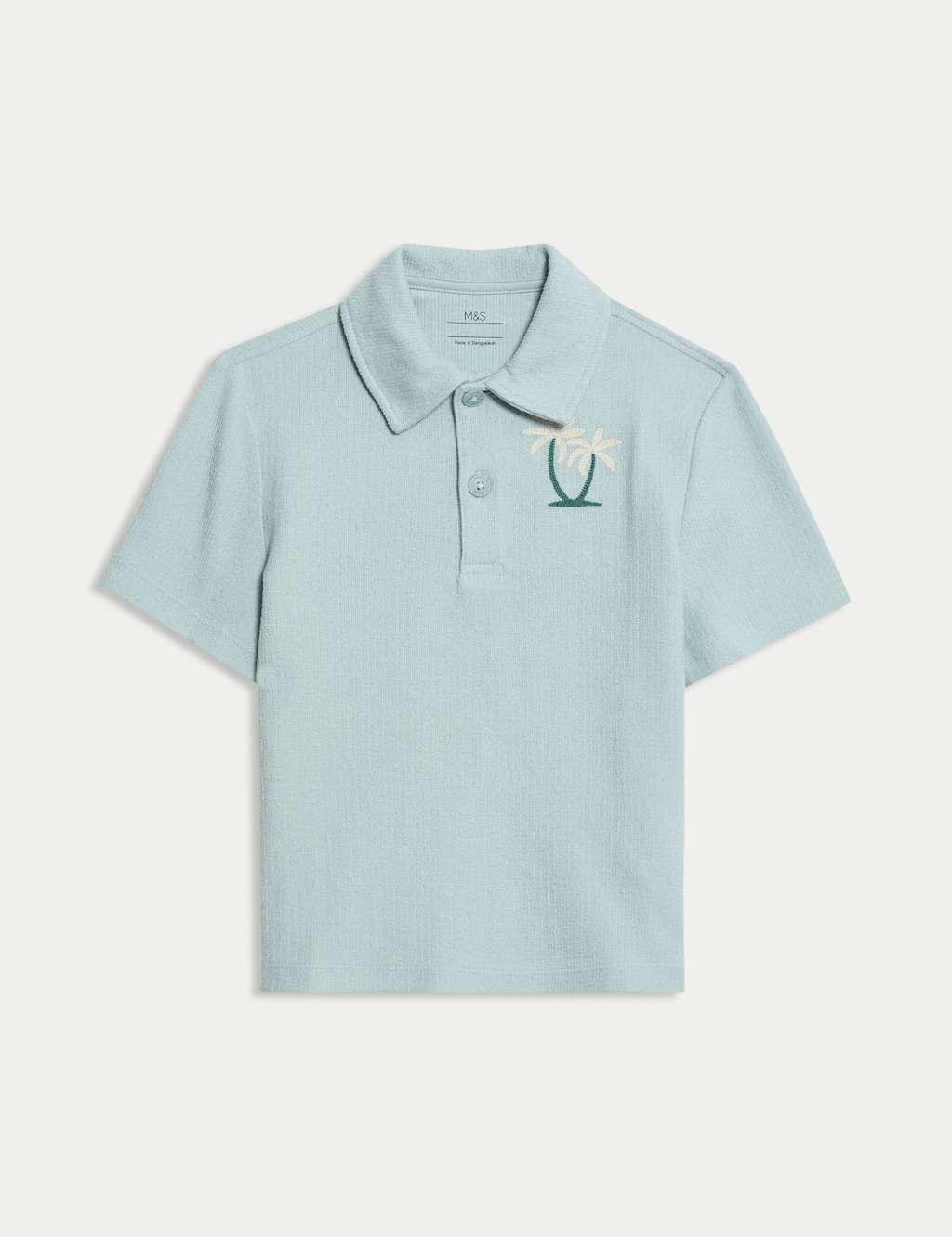 Cotton Rich Textured Polo Shirt (2-8 Yrs)