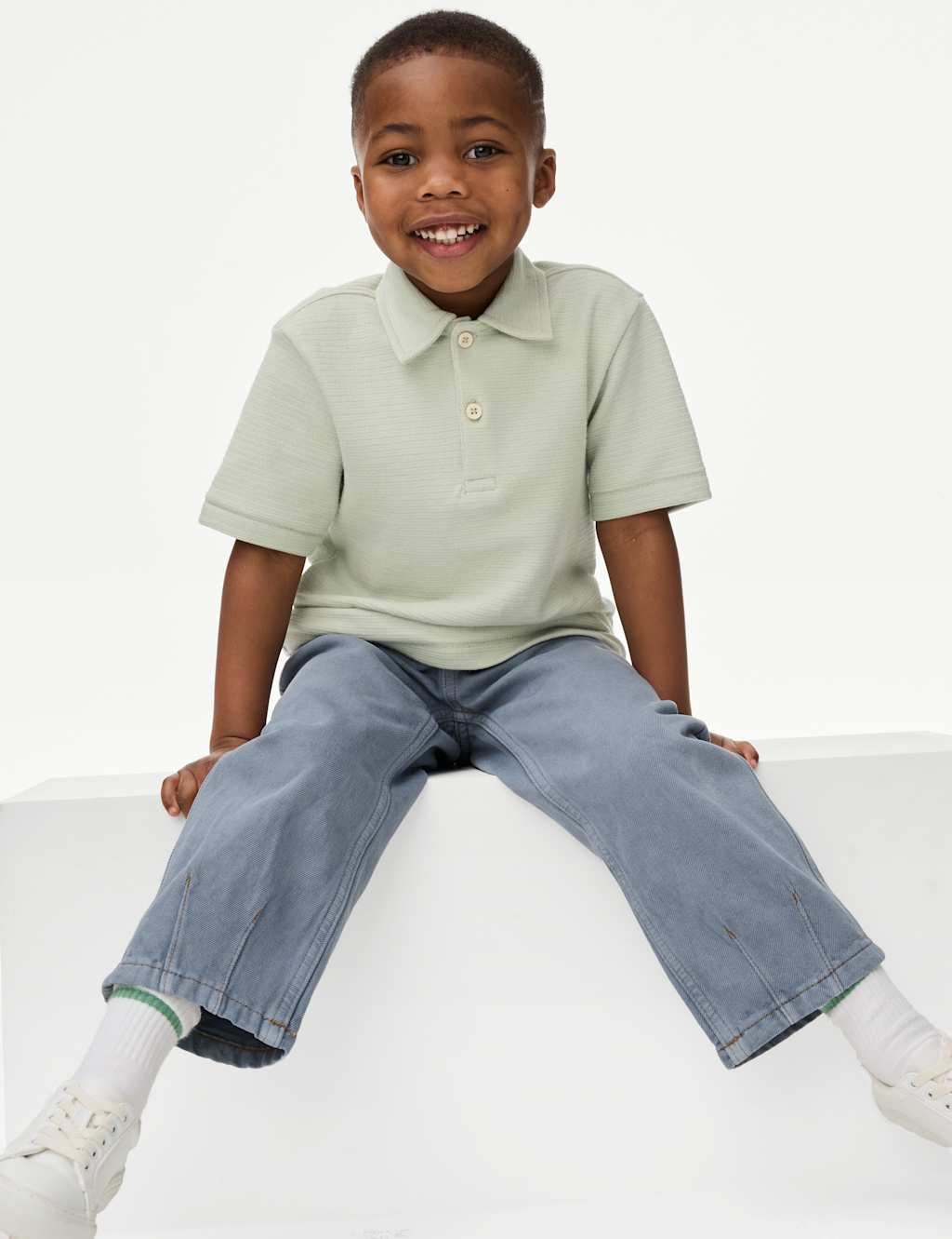 Cotton Rich Knitted Polo Shirt (2-8 Yrs)