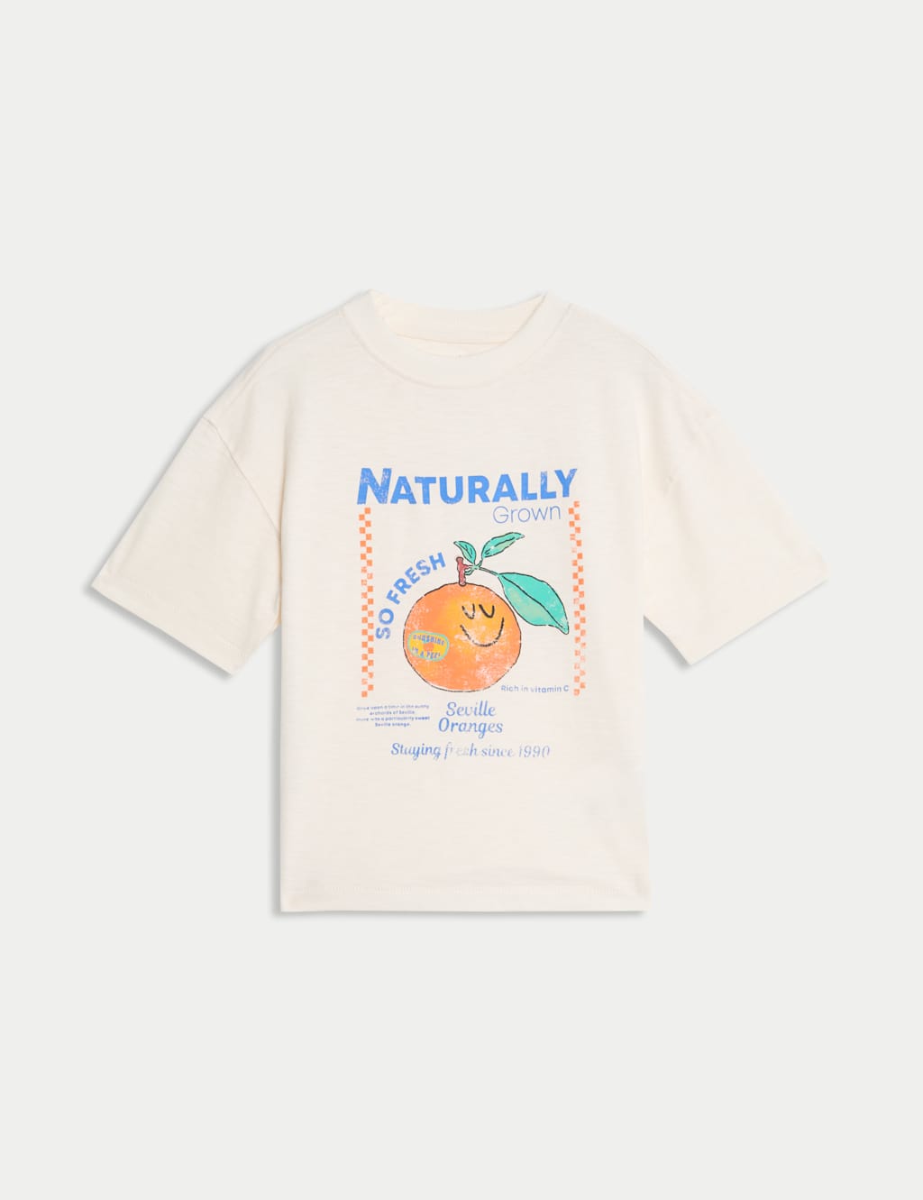 Cotton Rich Orange T-Shirt (2-8 Yrs)