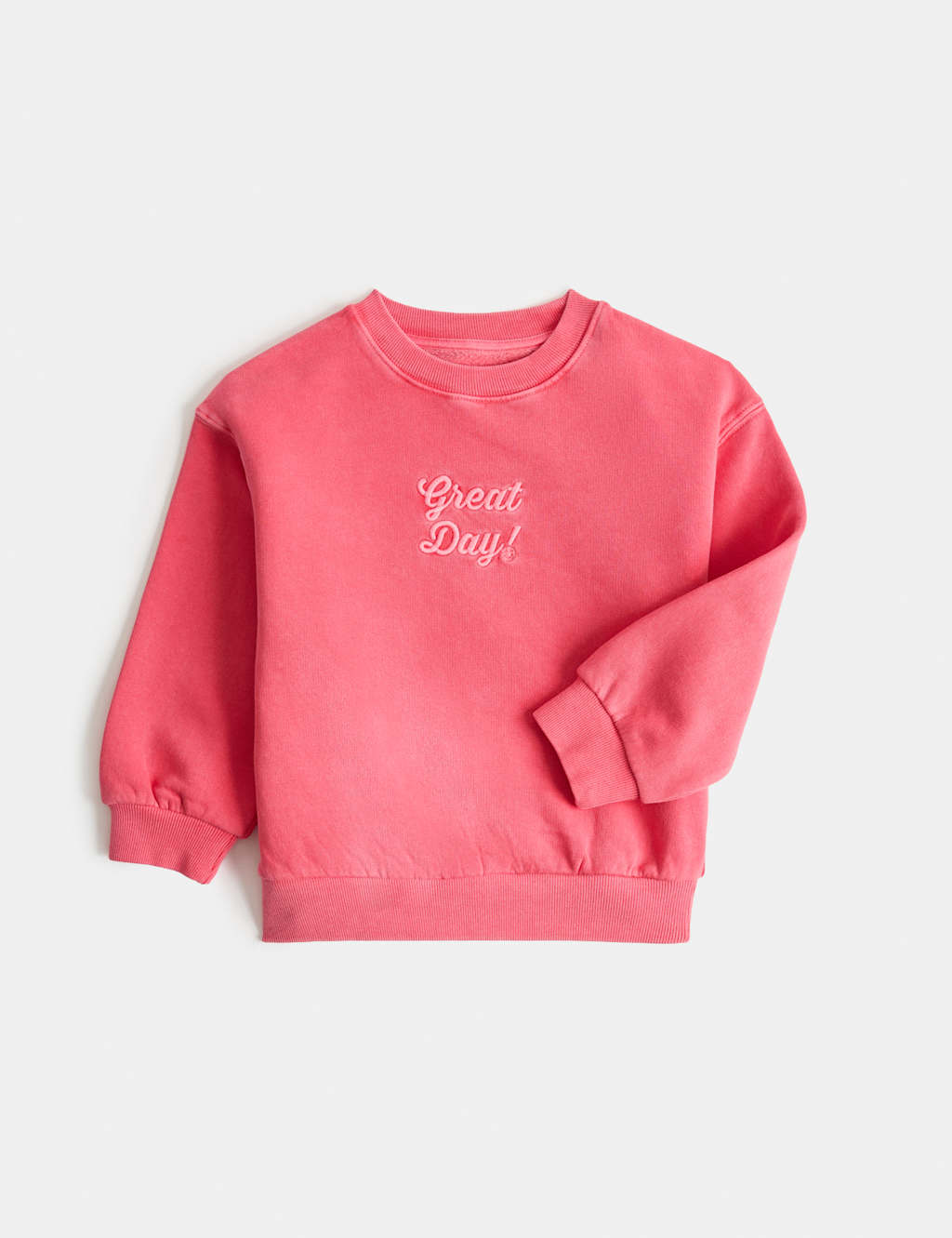 M&S Boys Cotton Rich Graphic Sweatshirt (2-8 Yrs) - 2-3 Years - Red