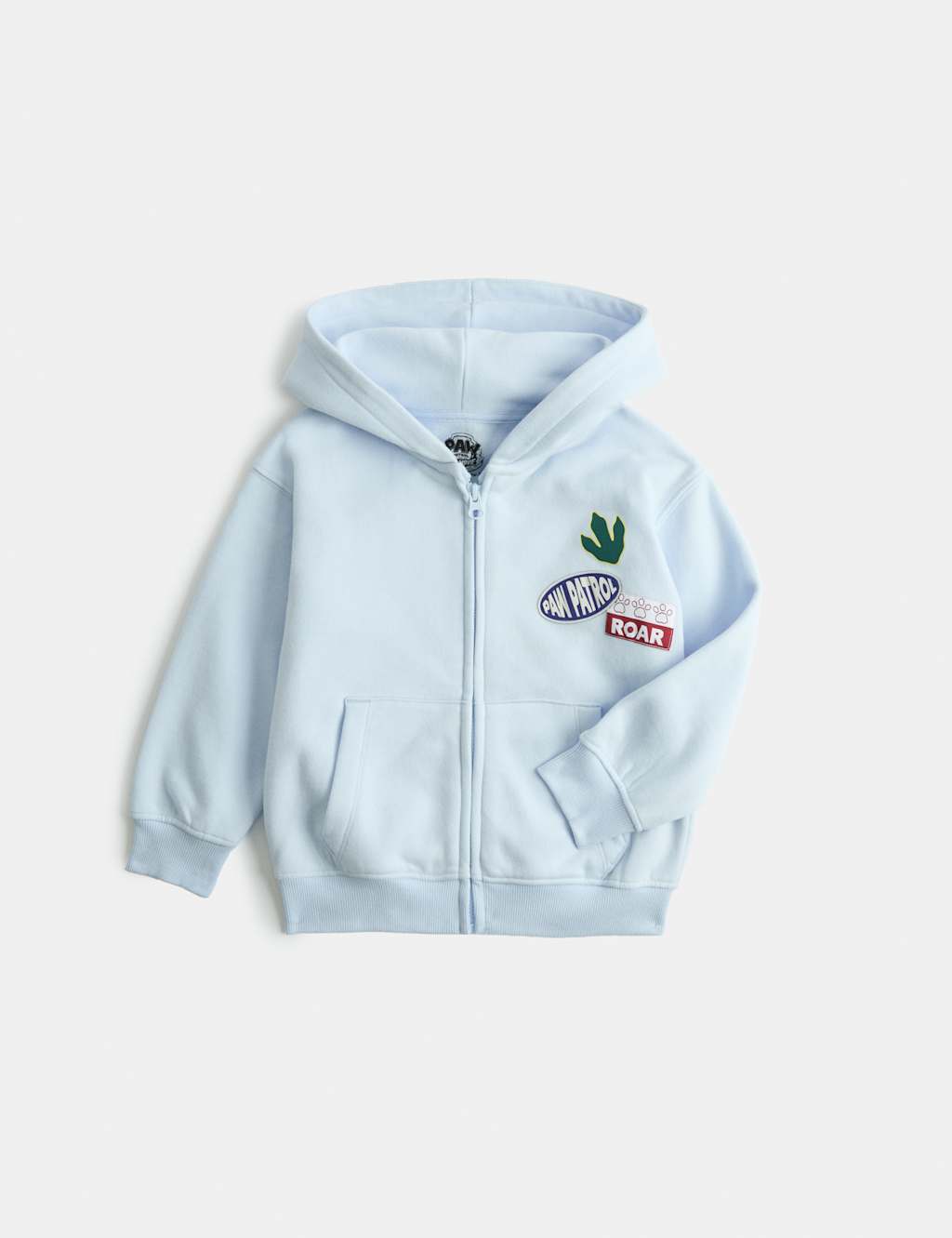 M&S Boys Cotton Rich PAW Patrol Zip Hoodie (2-8 Yrs) - 7-8 Years - Light Blue
